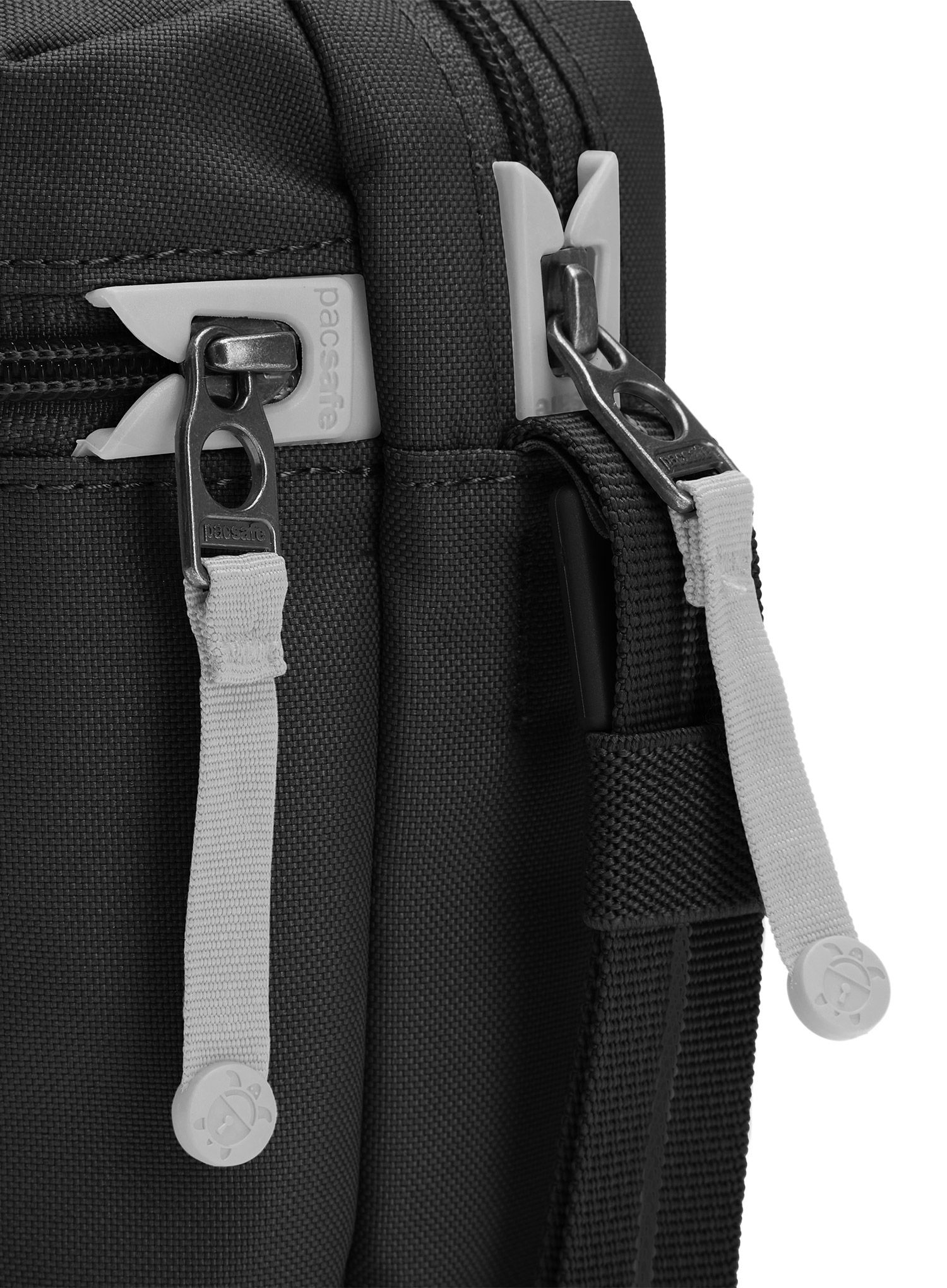 Torbica za čez ramo Pacsafe Go Micro Crossbody - jet black