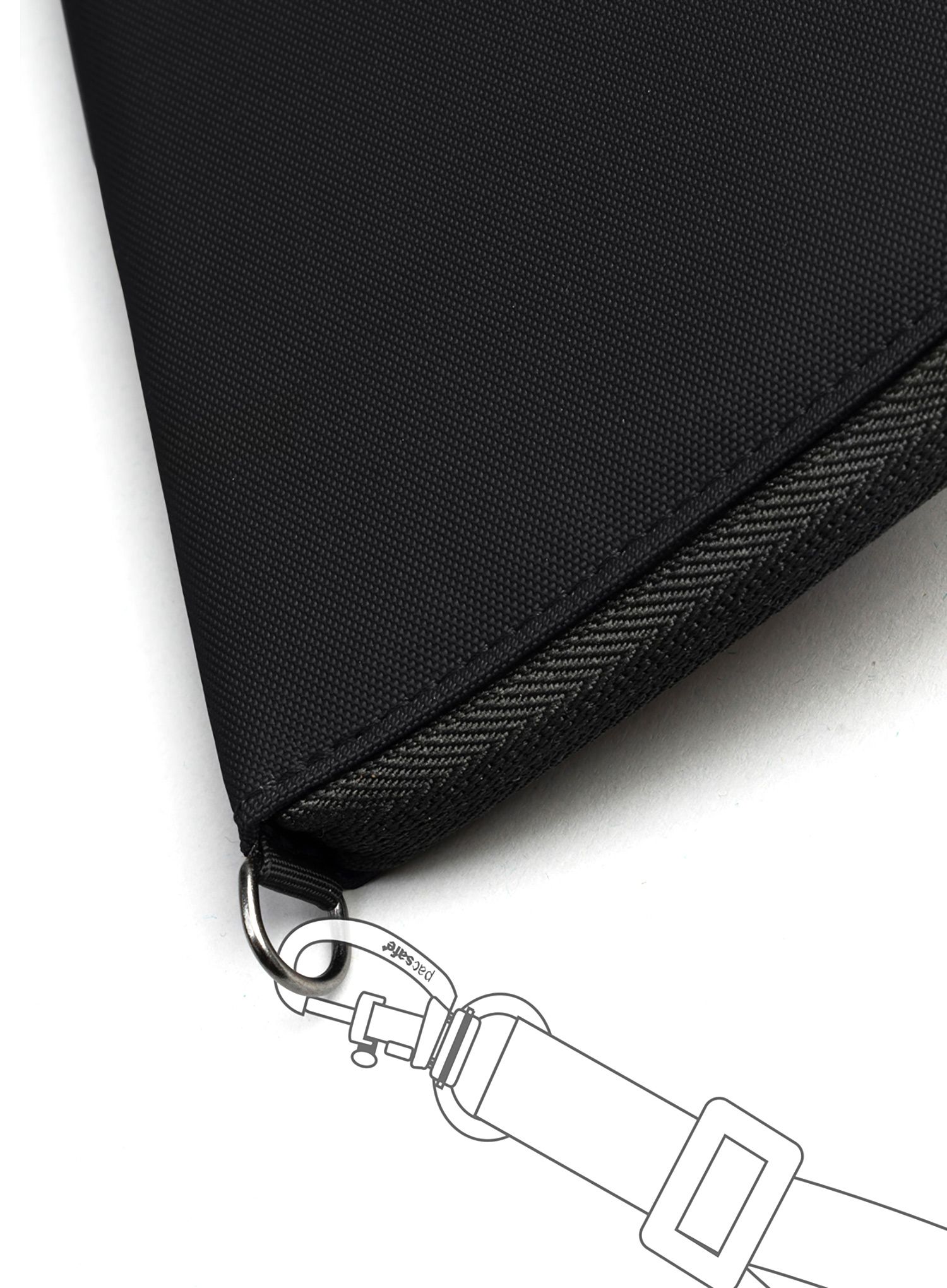 Denarnica Pacsafe RFIDsafe Compact Travel Organizer - black