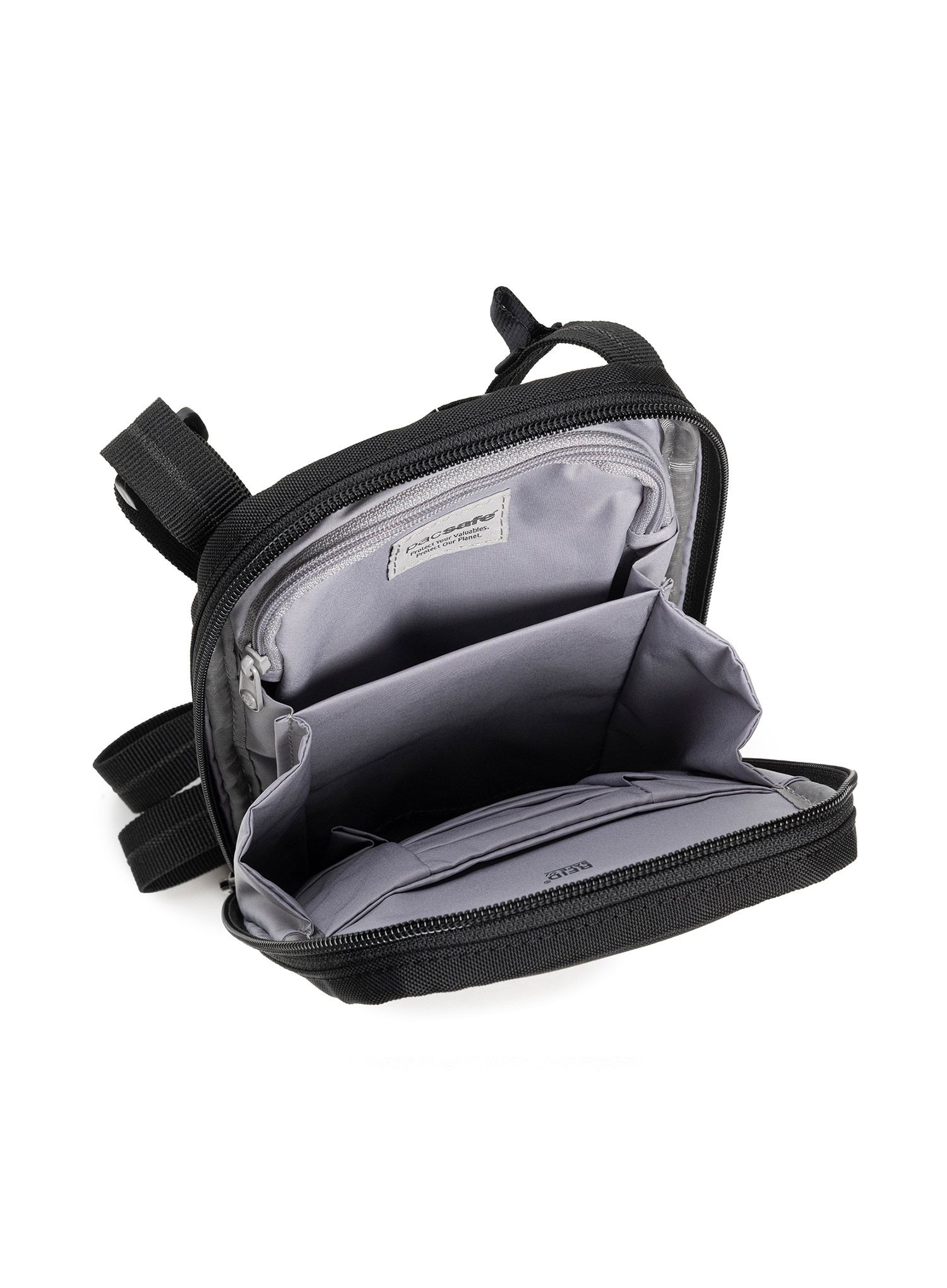 Torbica za čez ramo Pacsafe RFIDsafe Tech Crossbody - black