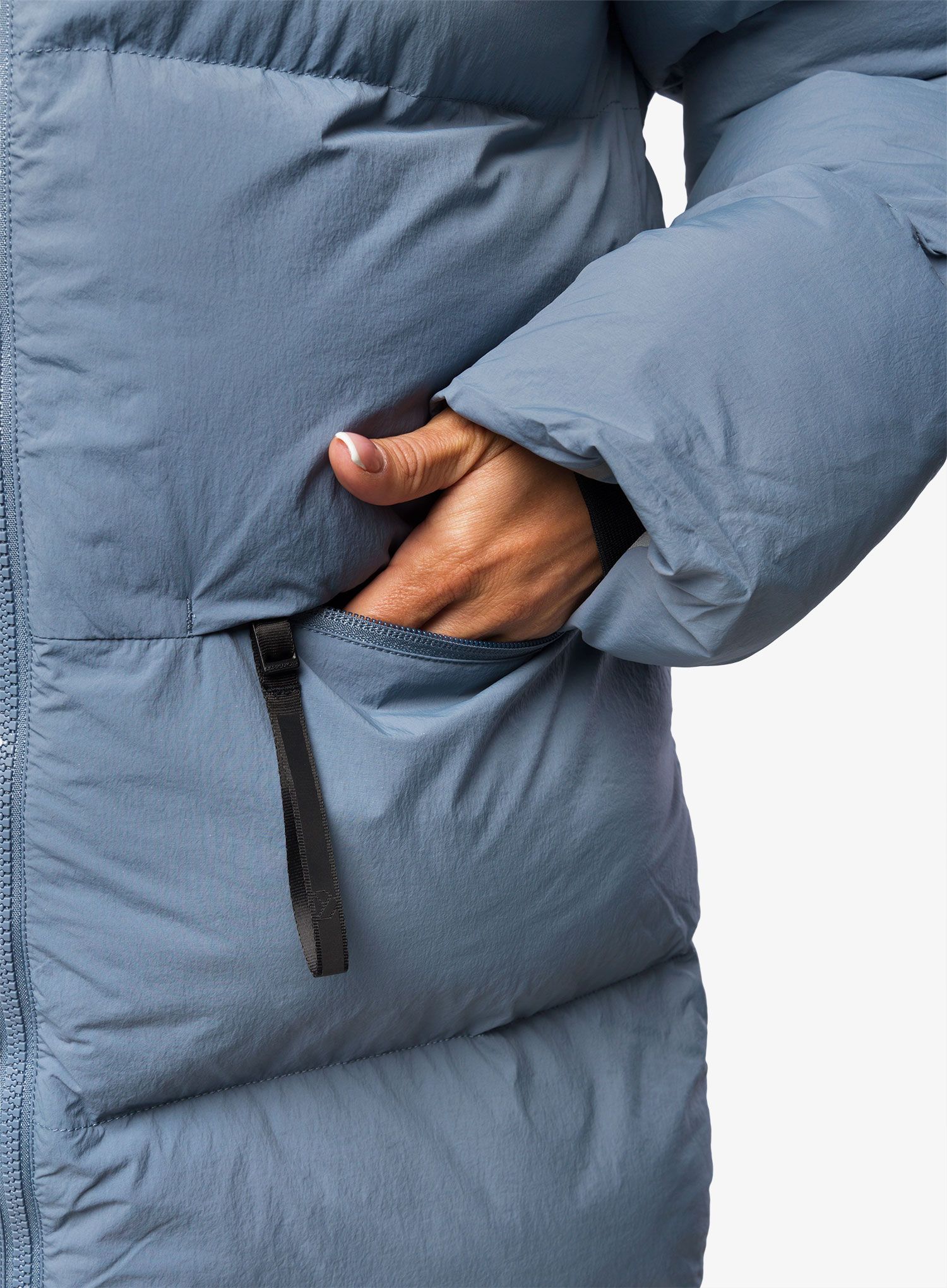 Ženska zimska jakna Didriksons Nomi Parka - glacial blue