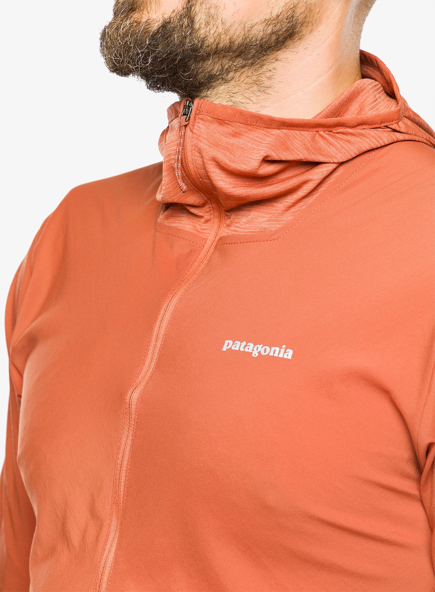 Tekaška jakna Patagonia Airshed Pro Pullover - burl red
