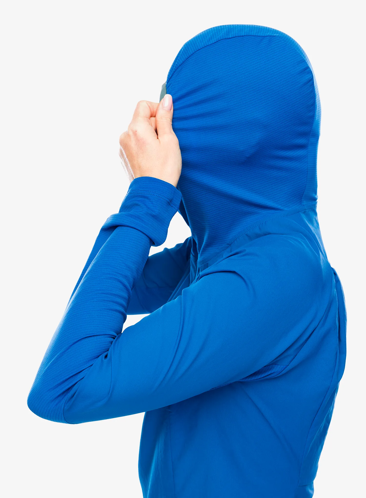 Ženska jakna za tek Patagonia Airshed Pro Pullover - endles blue