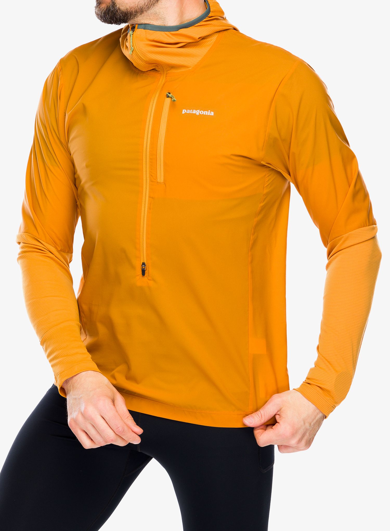 Jakna za tek Patagonia Airshed Pro Pullover - golden caramel