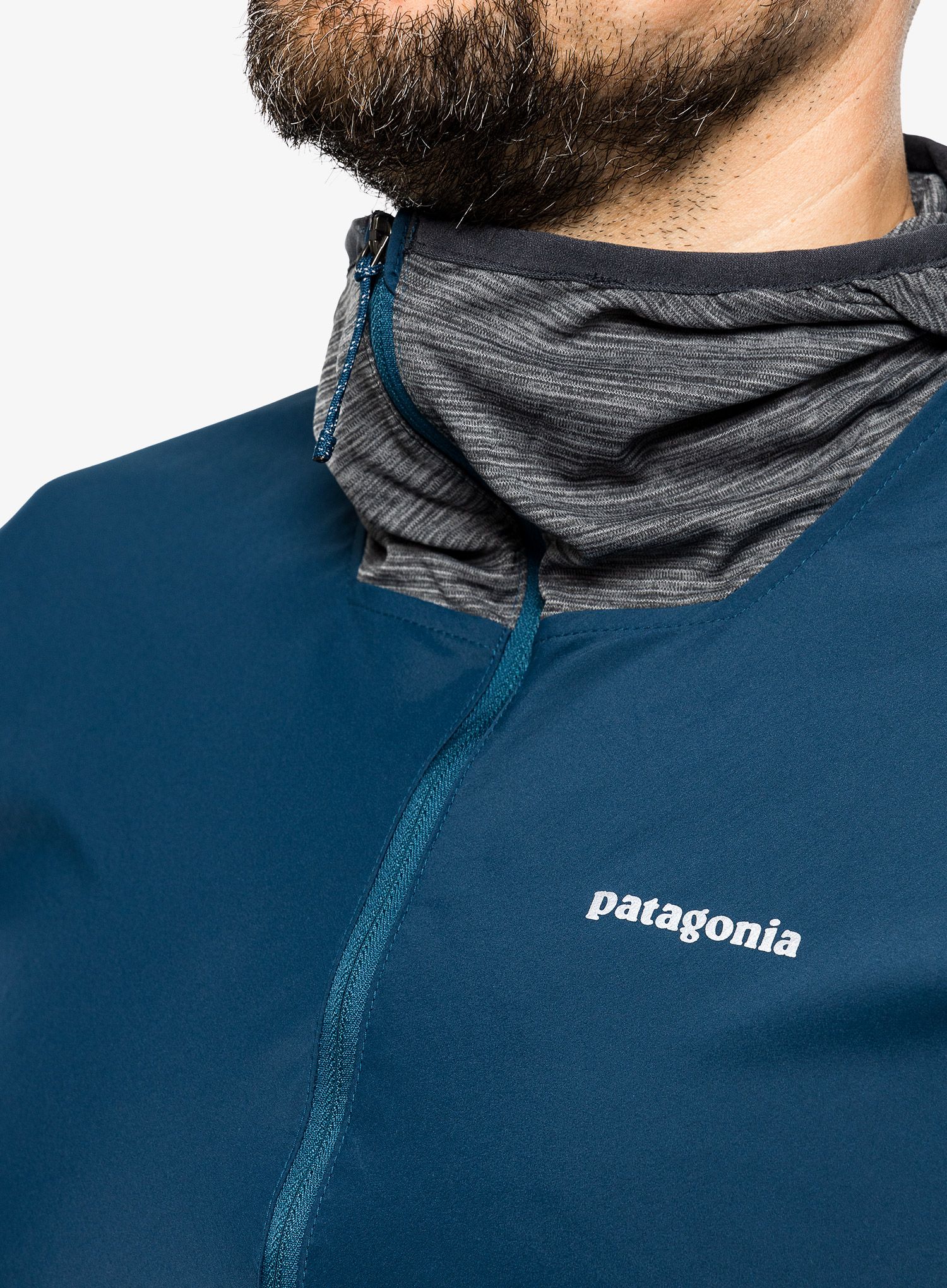 Moška tekaška jakna Patagonia Airshed Pro Pullover - lago blue