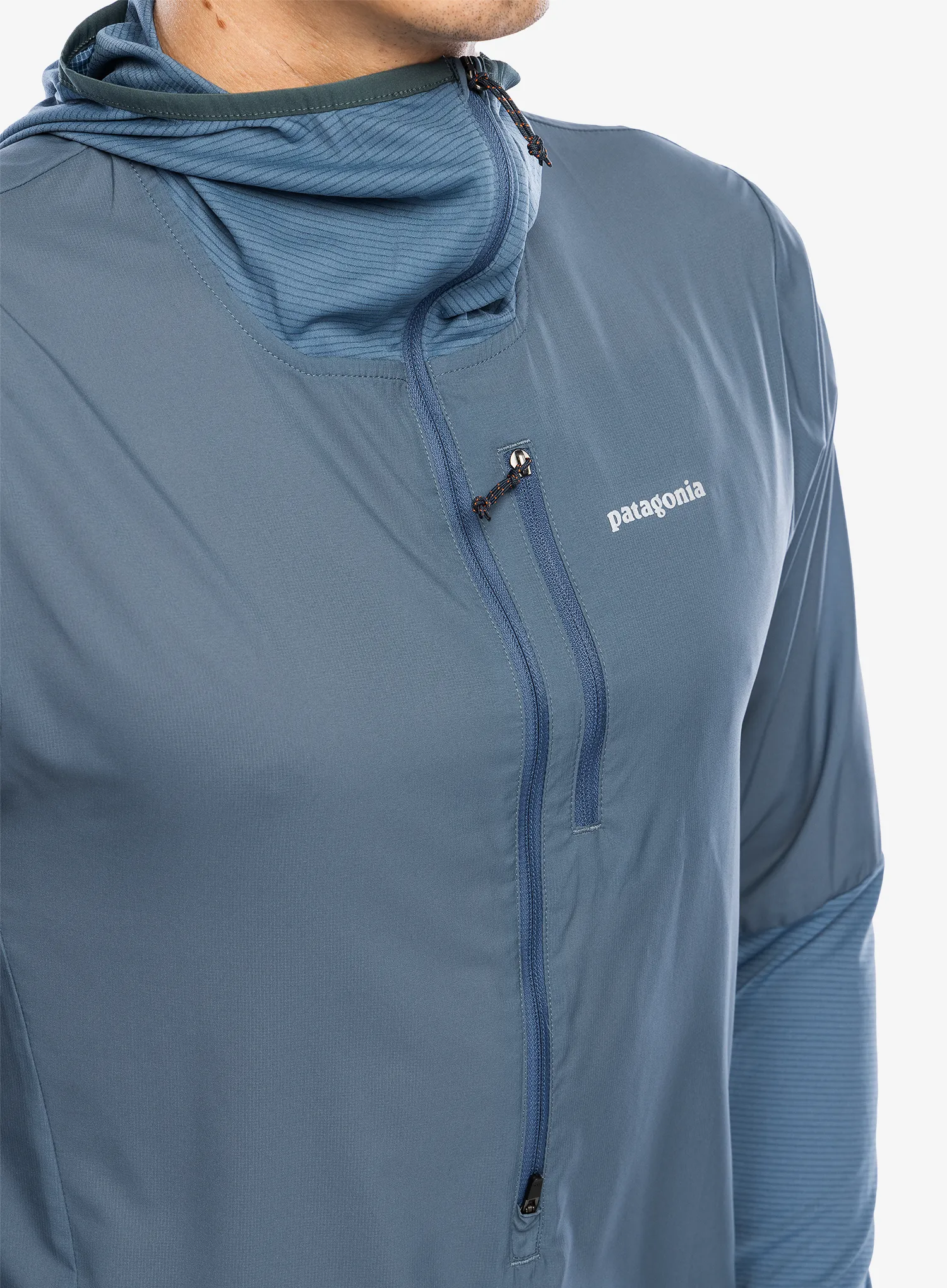 Jakna za tek Patagonia Airshed Pro Pullover - utility blue