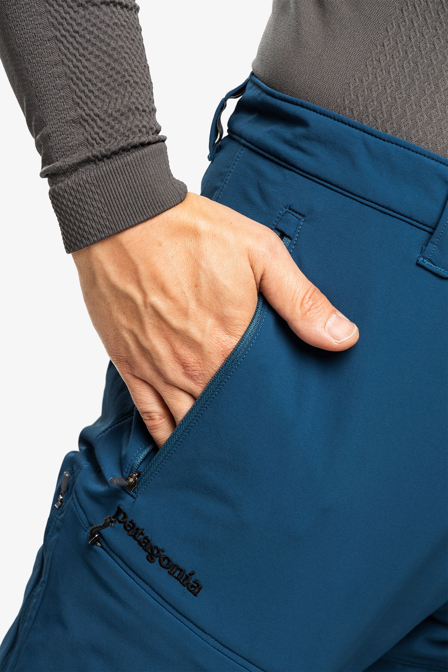 Hlače Patagonia Alpine Guide Pants - lagom blue