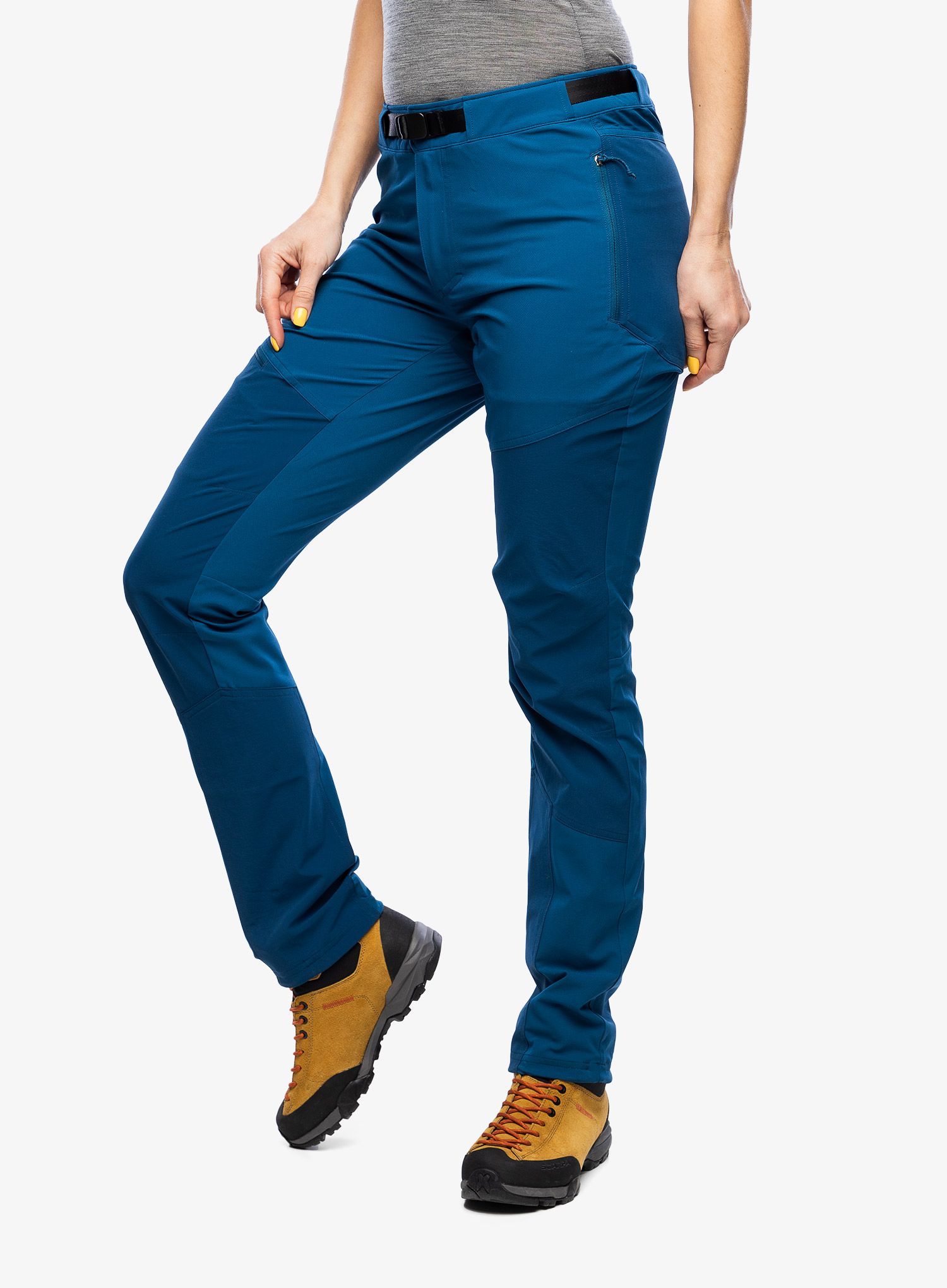 Ženske softshell hlače Patagonia Altvia Alpine Pants - lagom blue