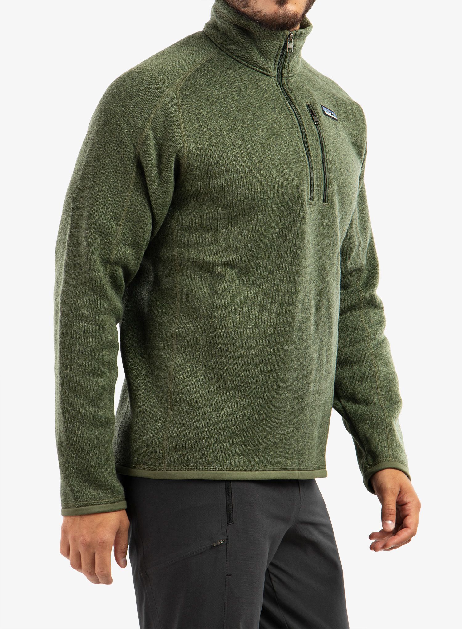 Flis Patagonia Better Sweater 1/4 Zip - industrial green