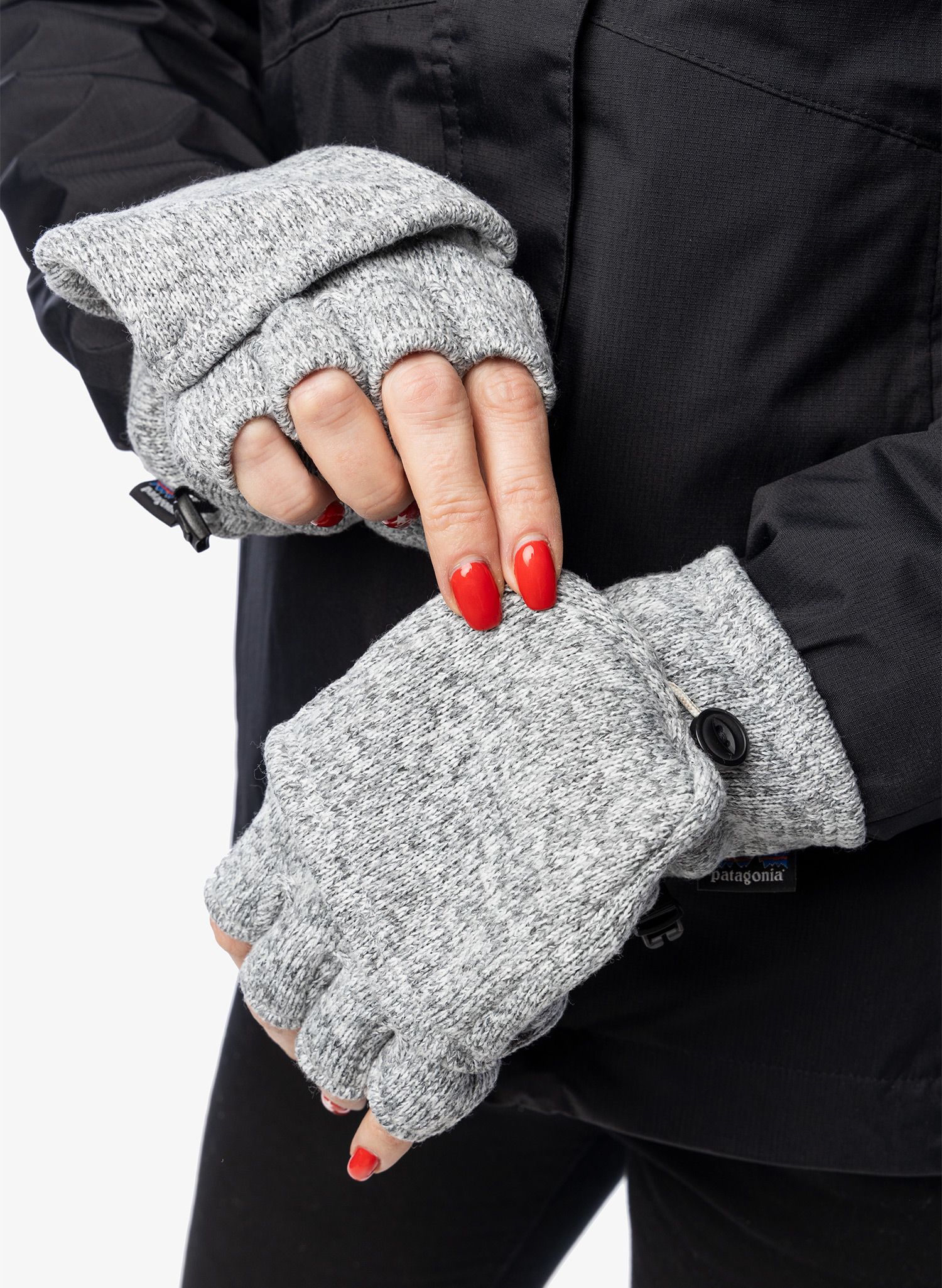 Rokavice iz flisa Patagonia Better Sweater Gloves - birch white
