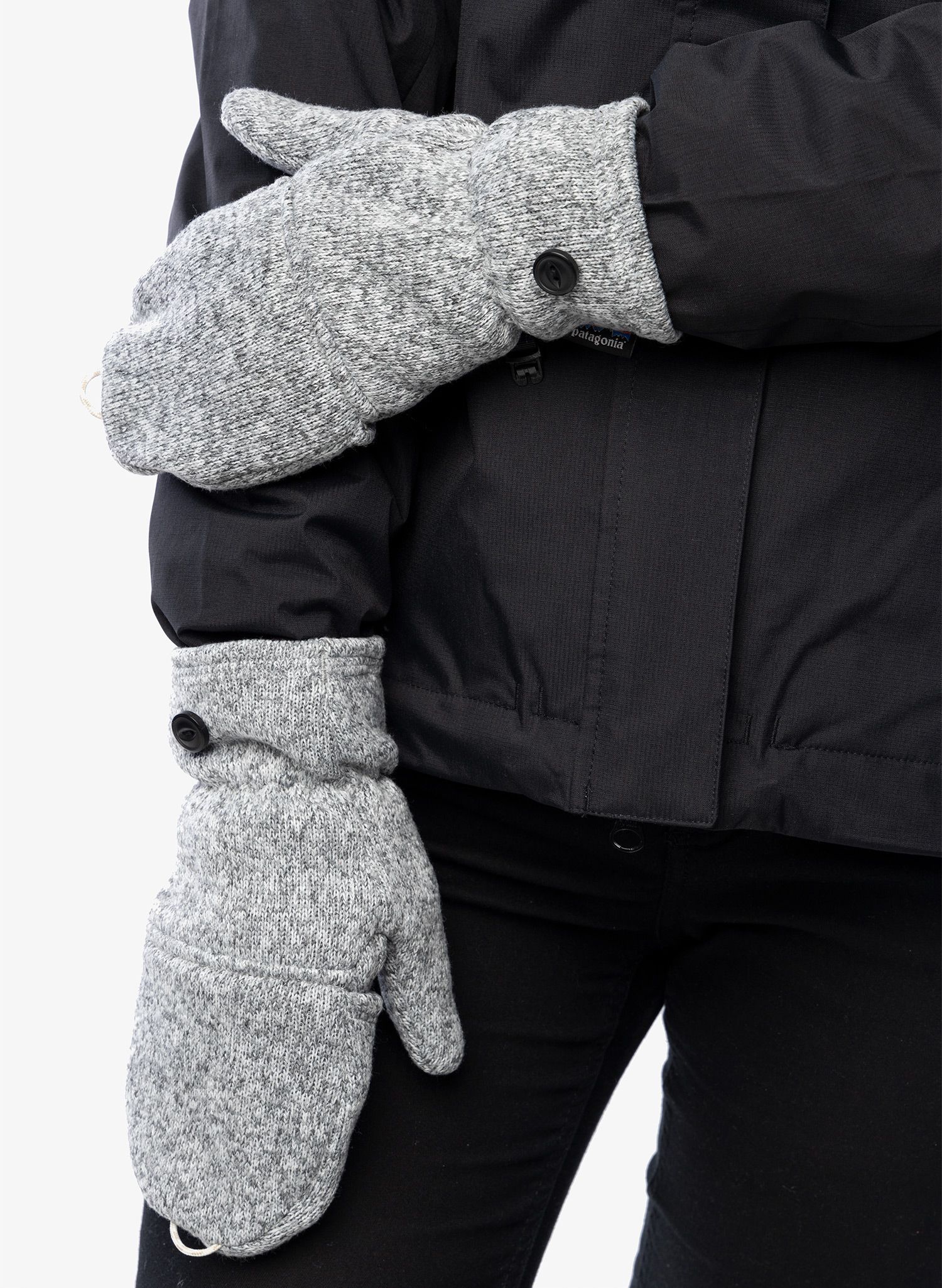 Rokavice iz flisa Patagonia Better Sweater Gloves - birch white