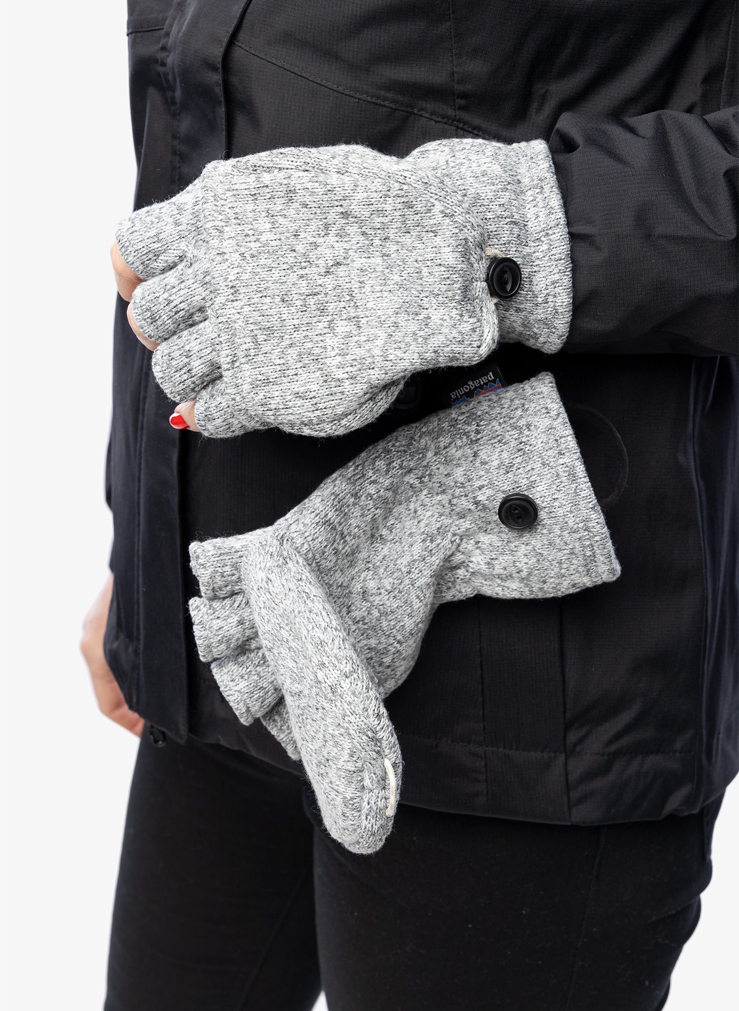 Rokavice iz flisa Patagonia Better Sweater Gloves - birch white
