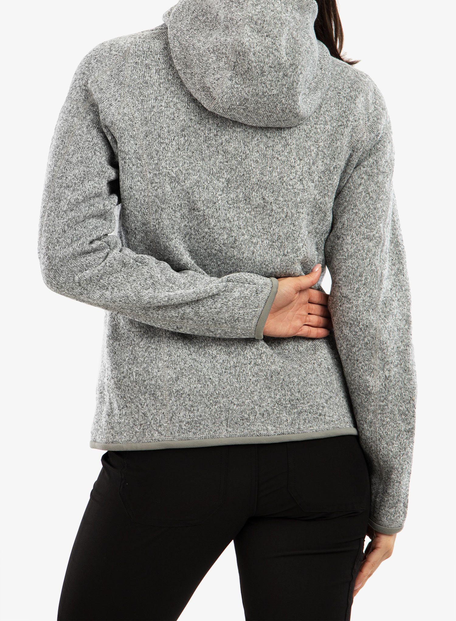 Ženski flis Patagonia Better Sweater Hoody - birch white