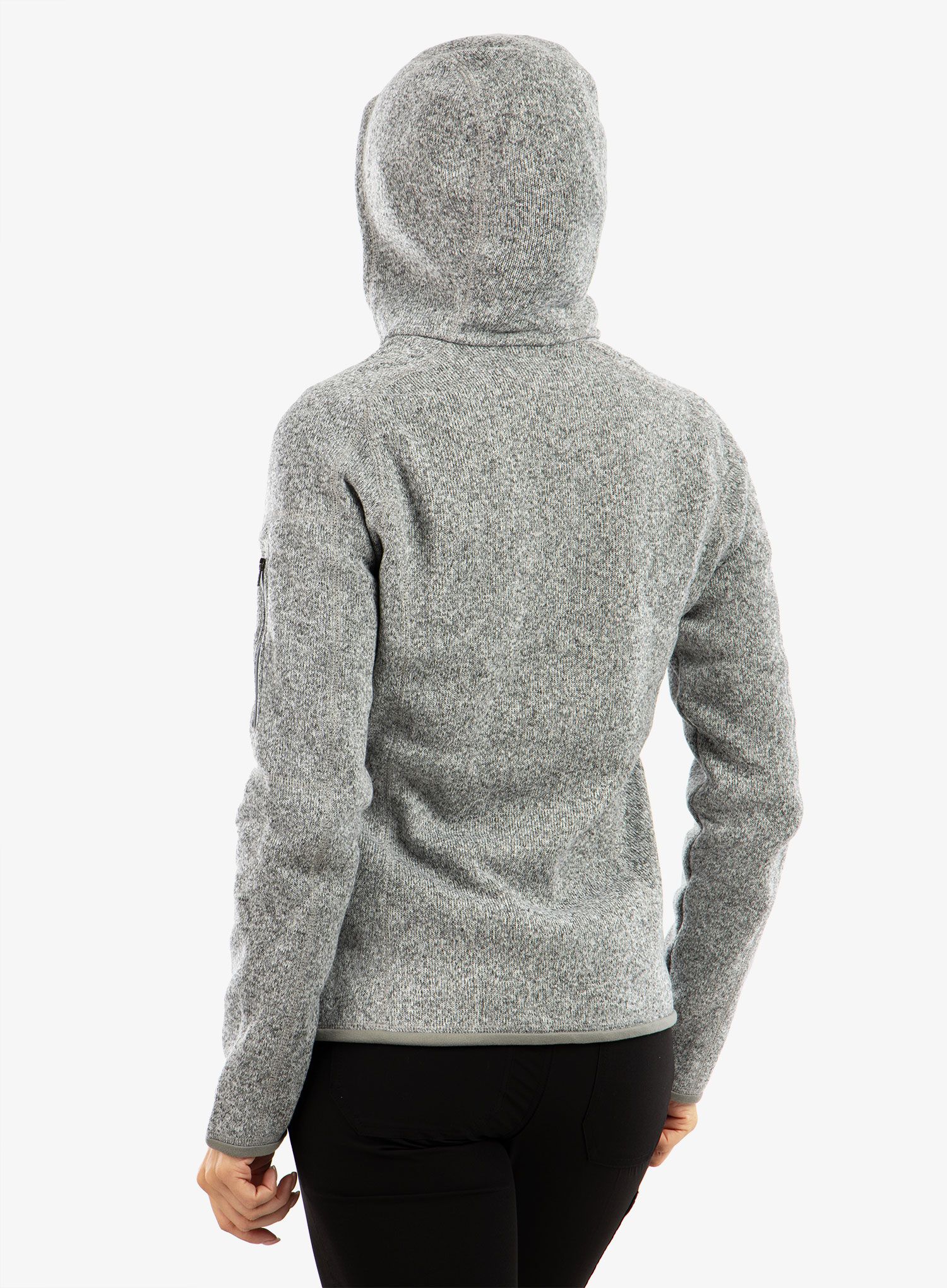 Ženski flis Patagonia Better Sweater Hoody - birch white