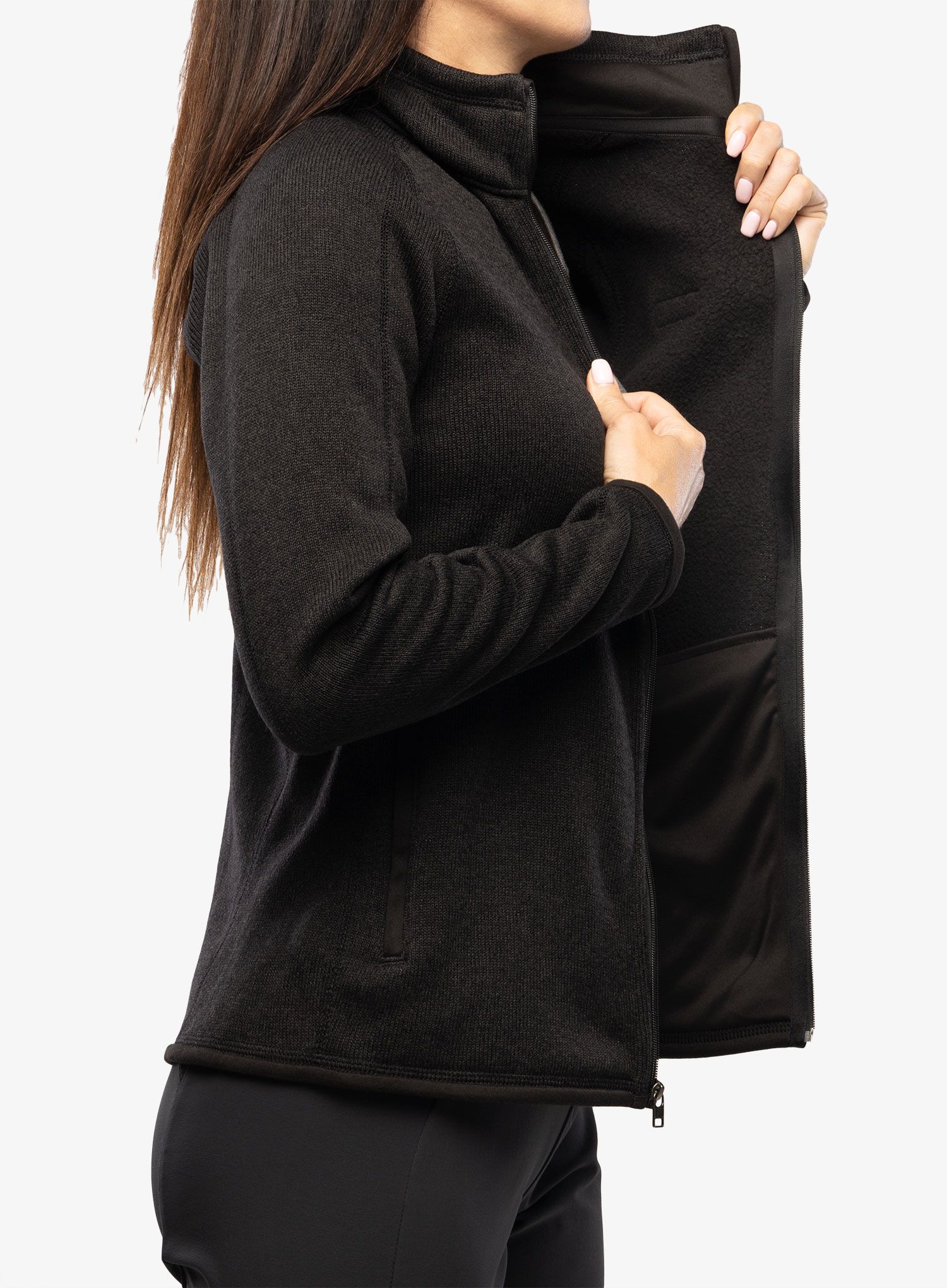 Ženski flis Patagonia Better Sweater Jacket - black