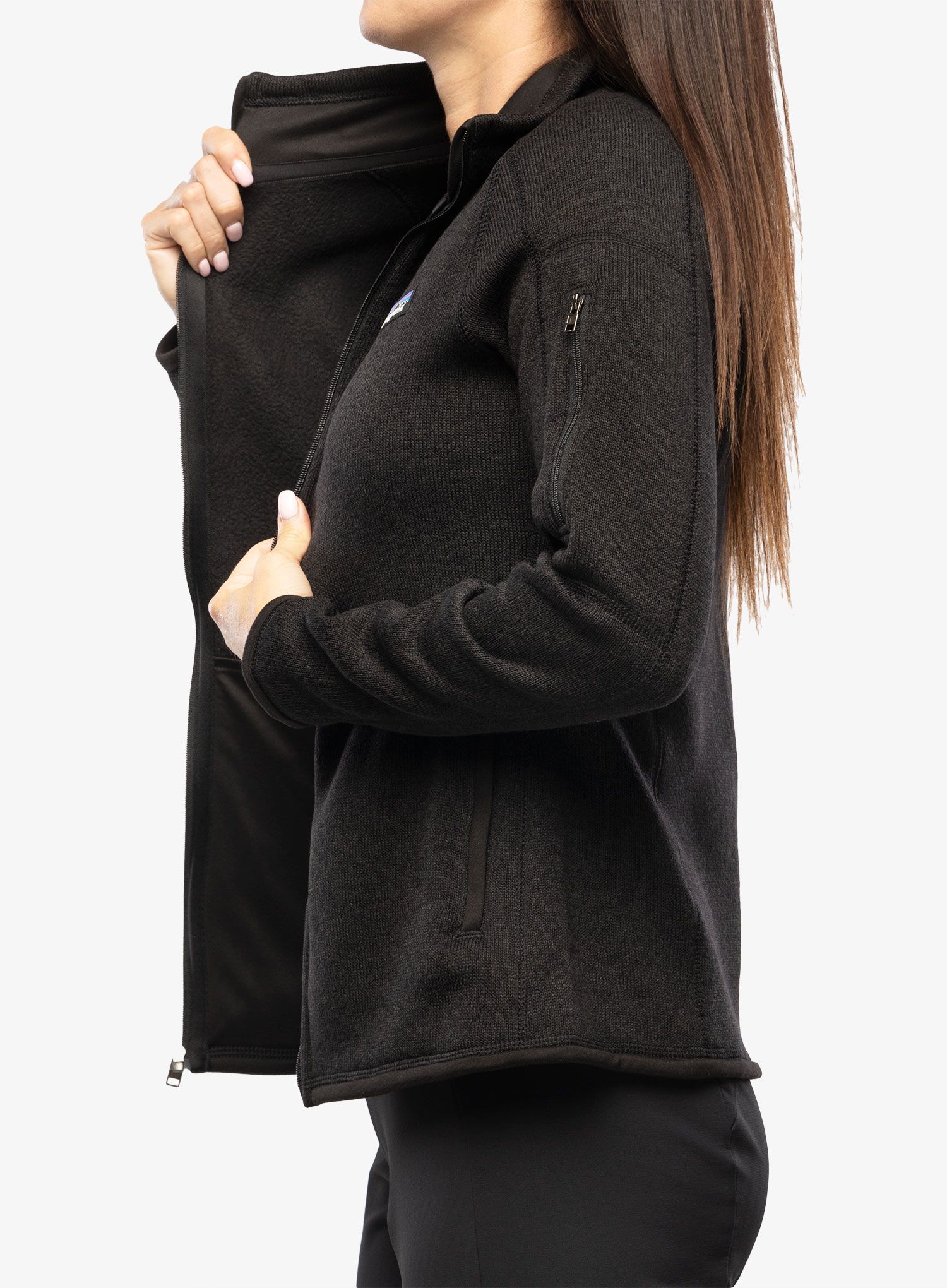 Ženski flis Patagonia Better Sweater Jacket - black