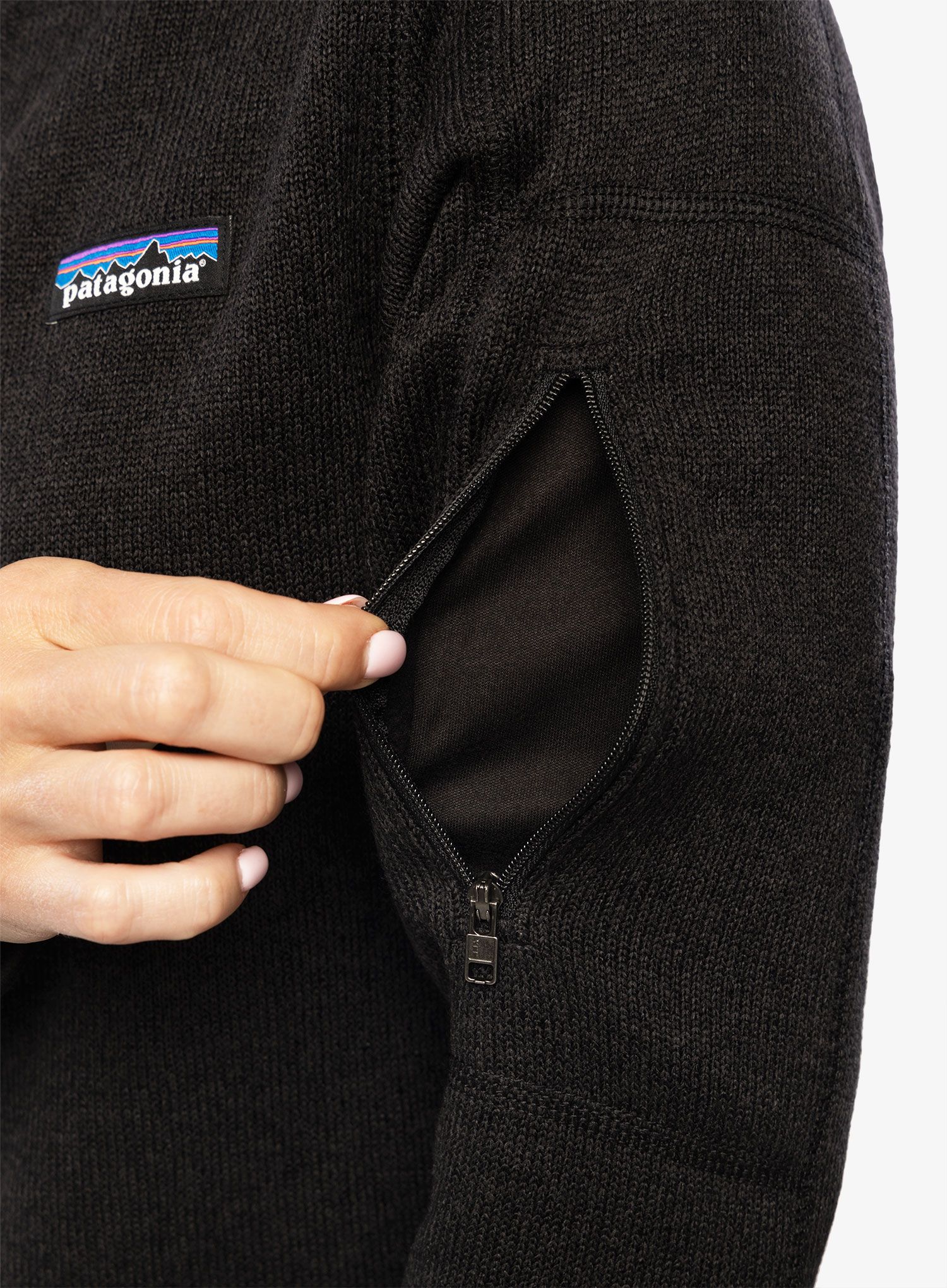 Ženski flis Patagonia Better Sweater Jacket - black