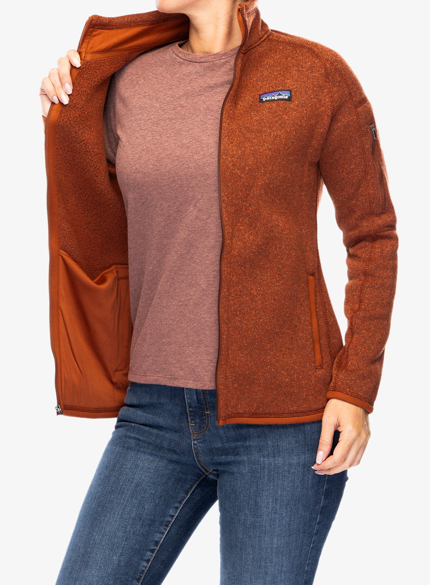 Ženski flis Patagonia Better Sweater Jacket - burnished red