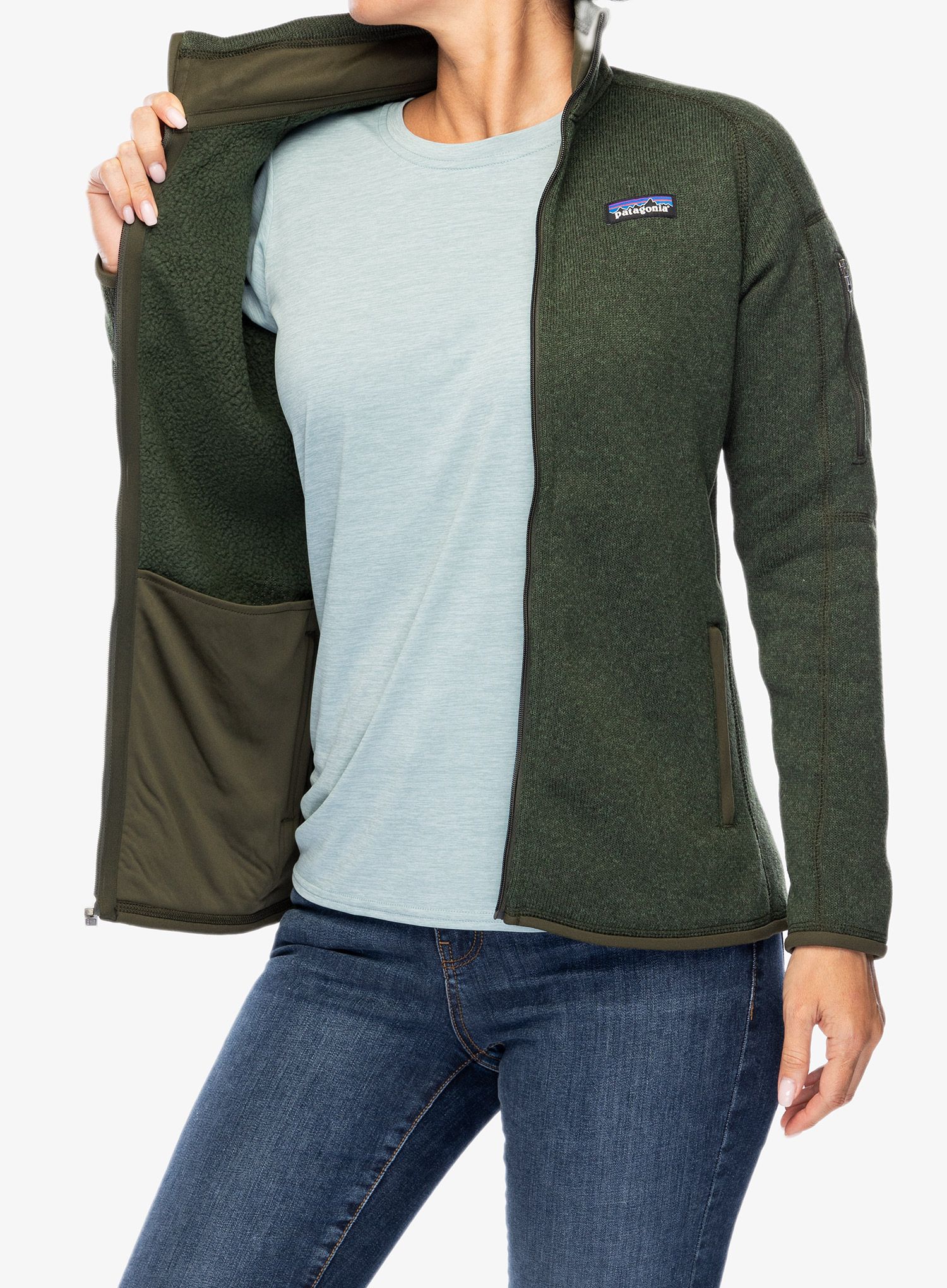 Ženski flis Patagonia Better Sweater Jacket - torrey pine green