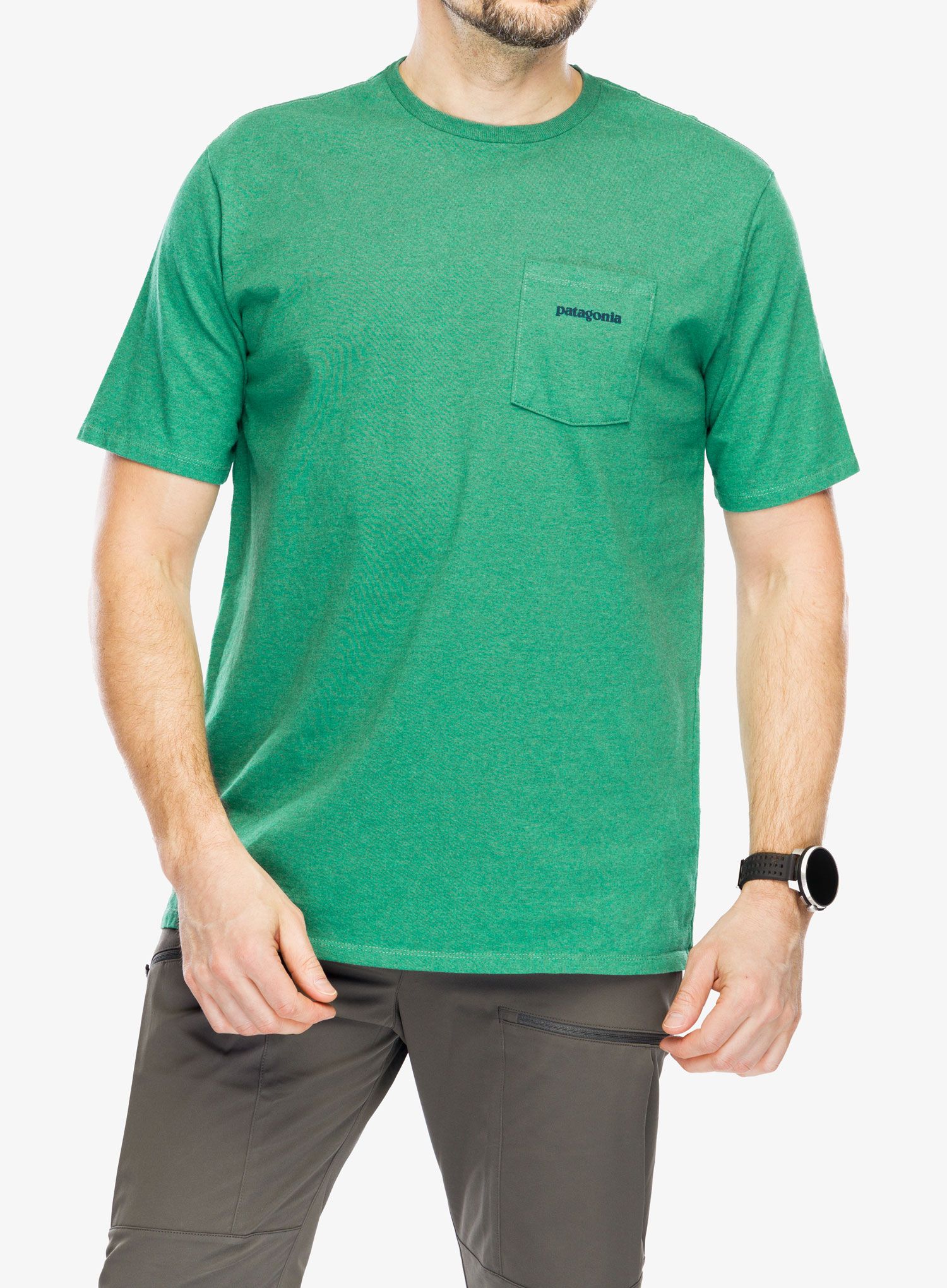 Majica s potiskom Patagonia Boardshort Logo Pocket Responsibili-Tee