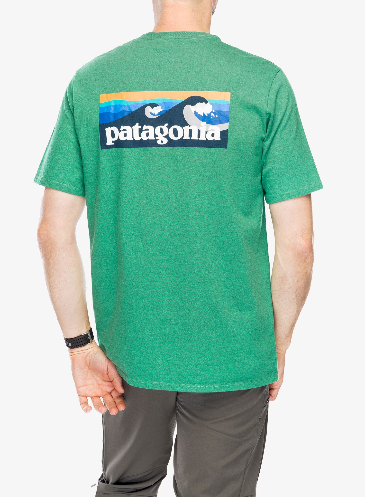 Majica s potiskom Patagonia Boardshort Logo Pocket Responsibili-Tee