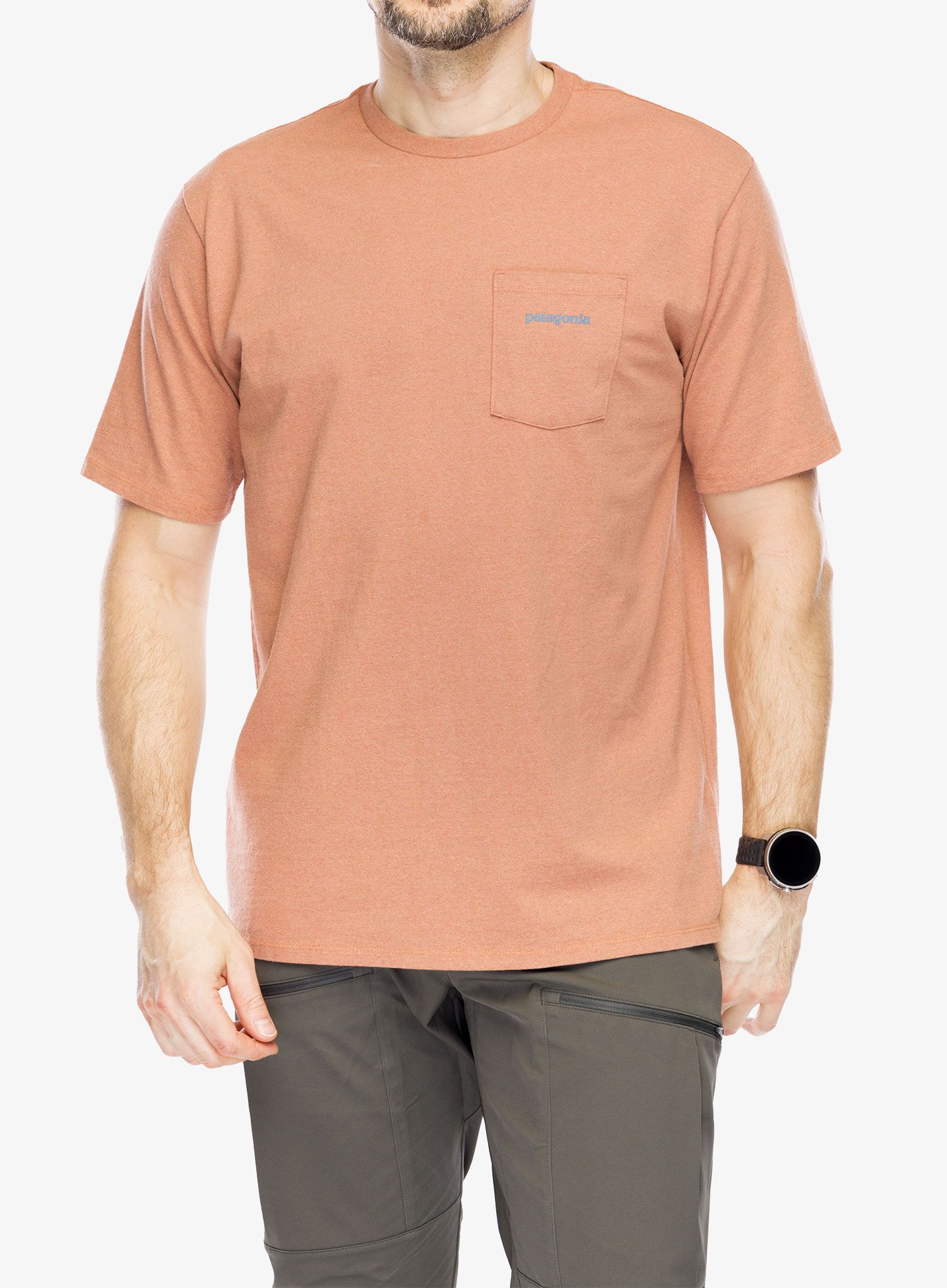 Majica s potiskom Patagonia Boardshort Logo Pocket Responsibili-Tee