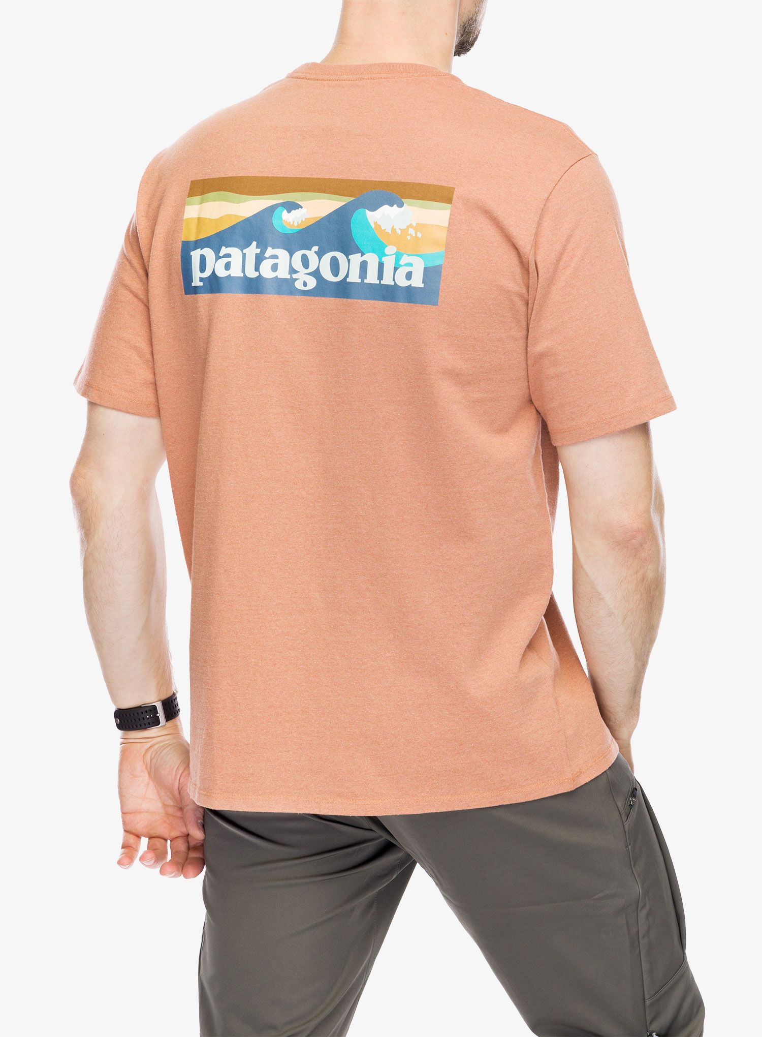 Majica s potiskom Patagonia Boardshort Logo Pocket Responsibili-Tee