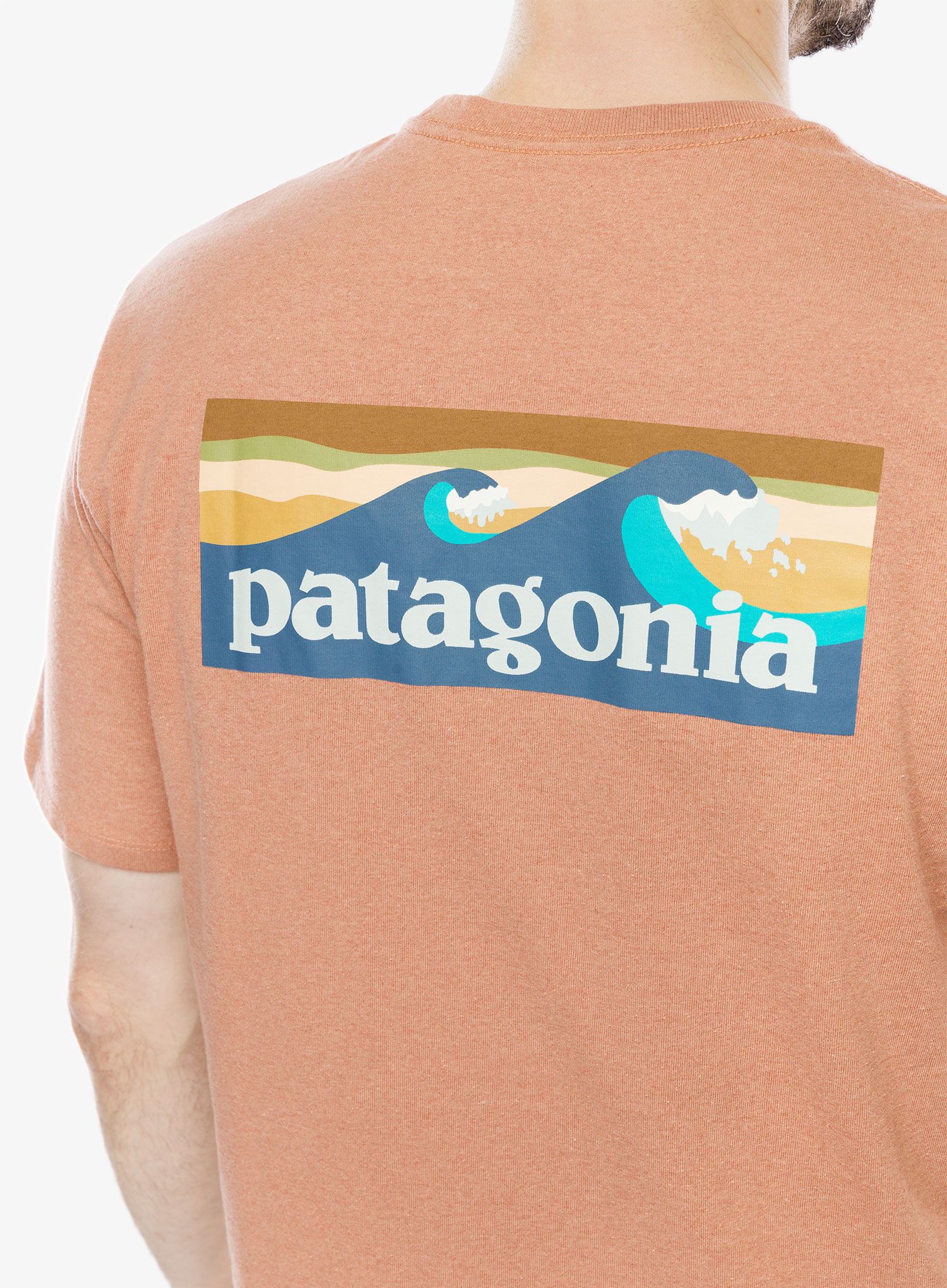Majica s potiskom Patagonia Boardshort Logo Pocket Responsibili-Tee