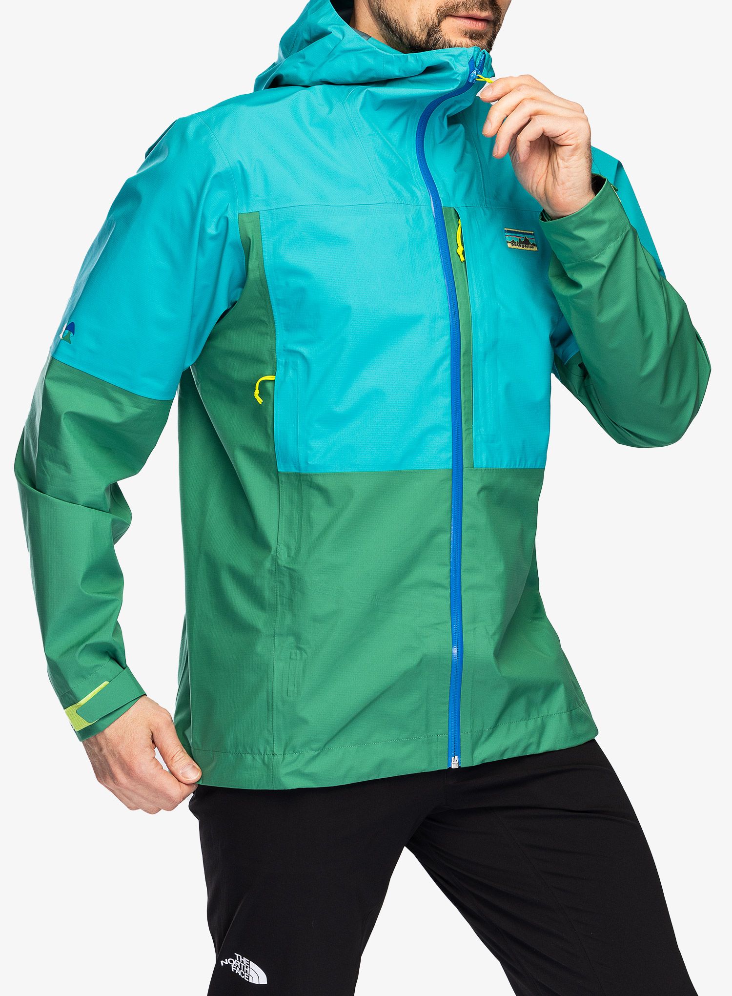 Nepremočljiva jakna Patagonia Boulder Fork Rain Jacket - gather green