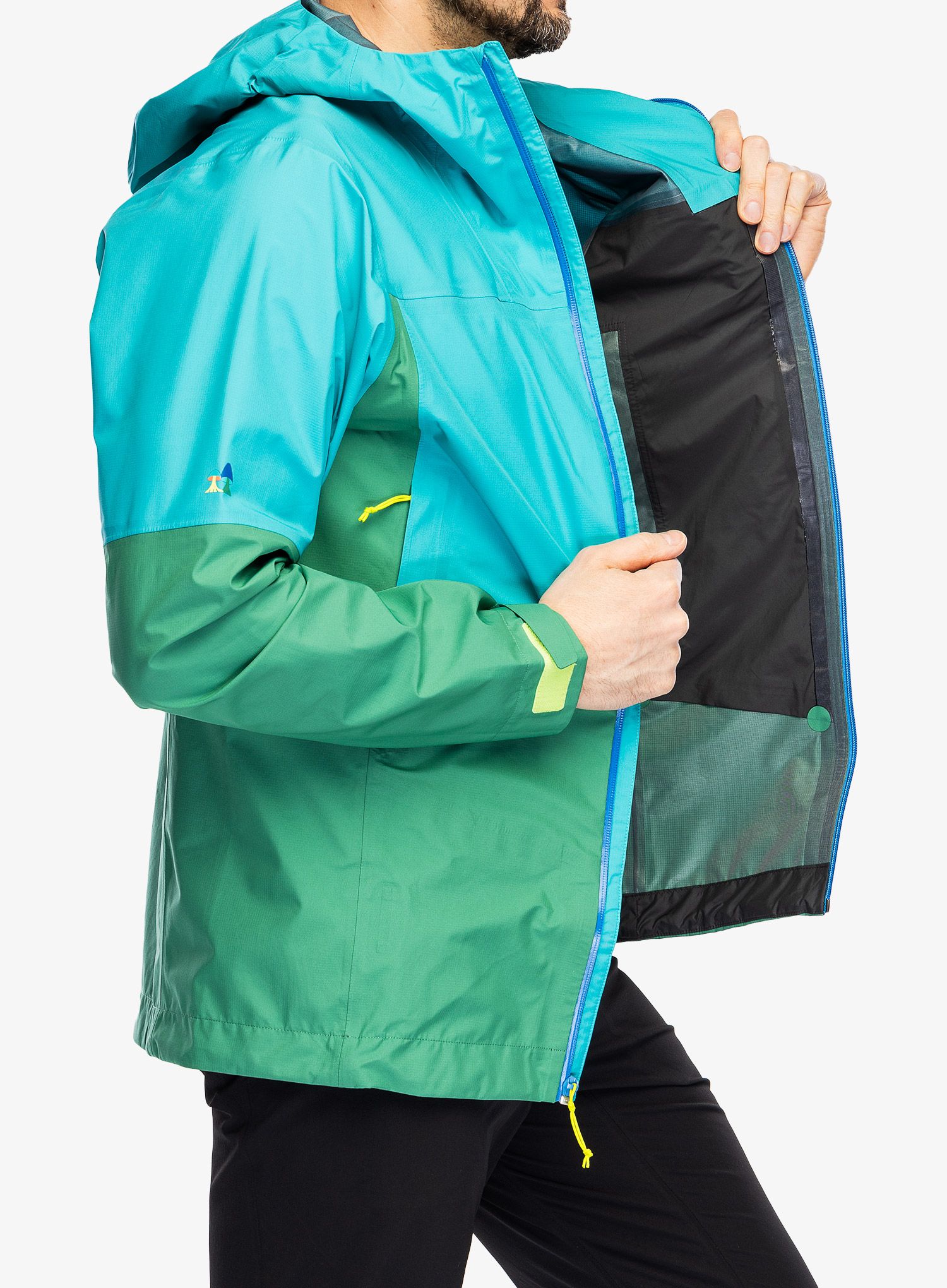 Nepremočljiva jakna Patagonia Boulder Fork Rain Jacket - gather green