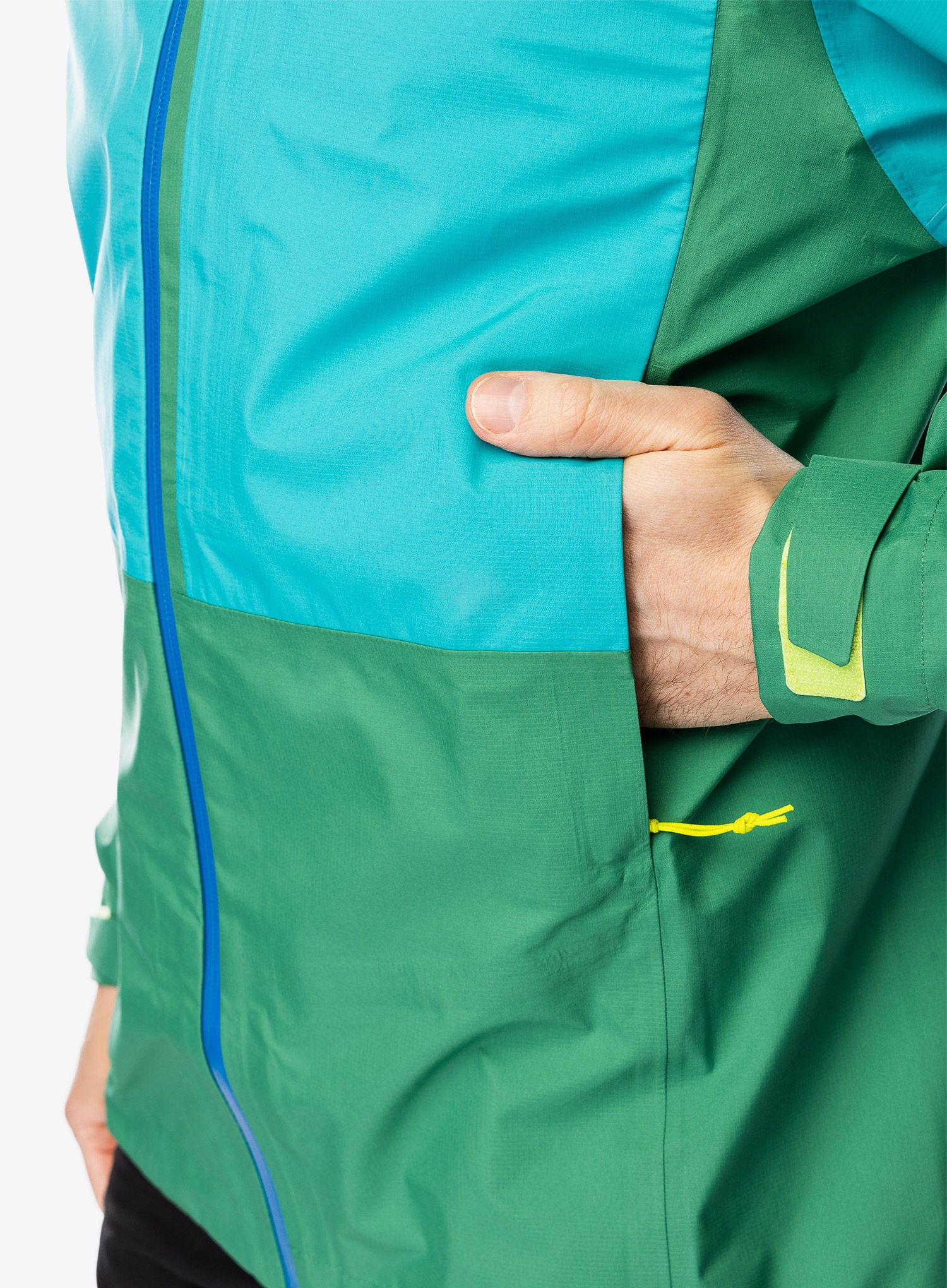 Nepremočljiva jakna Patagonia Boulder Fork Rain Jacket - gather green