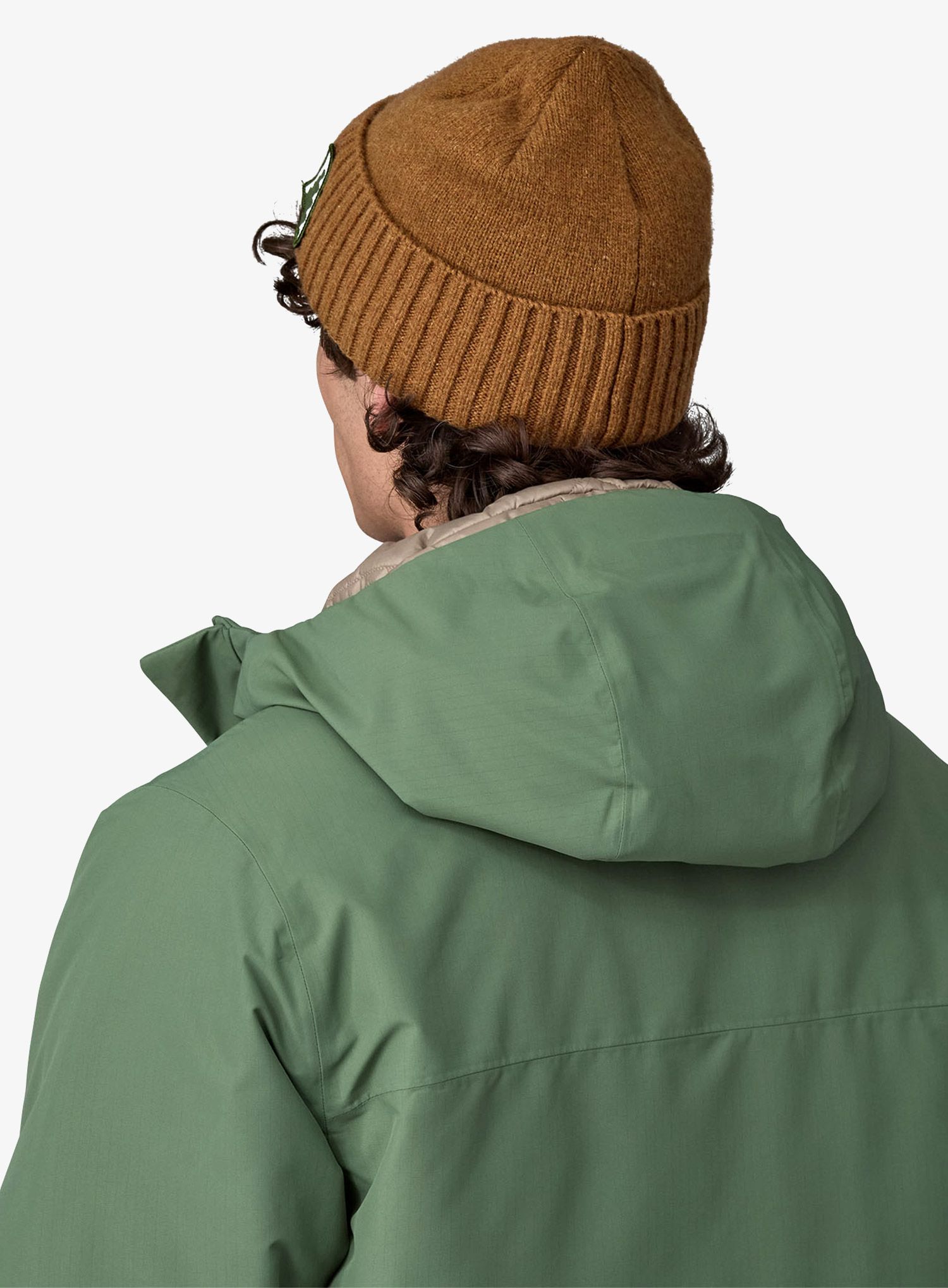 Kape Patagonia Brodeo Beanie - dawn track patch shelter brown