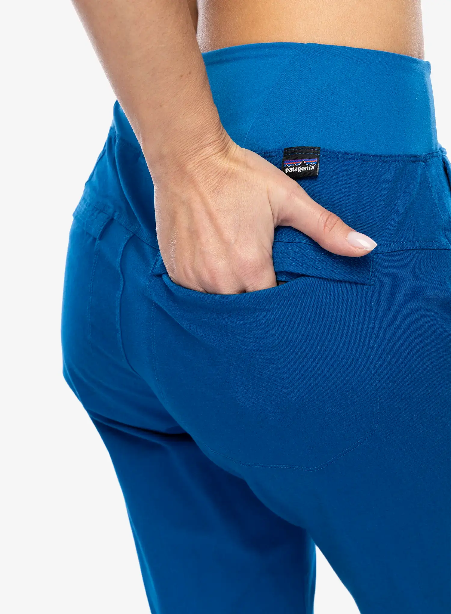 Ženske plezalne hlače Patagonia Caliza Rock Pants - endles blue