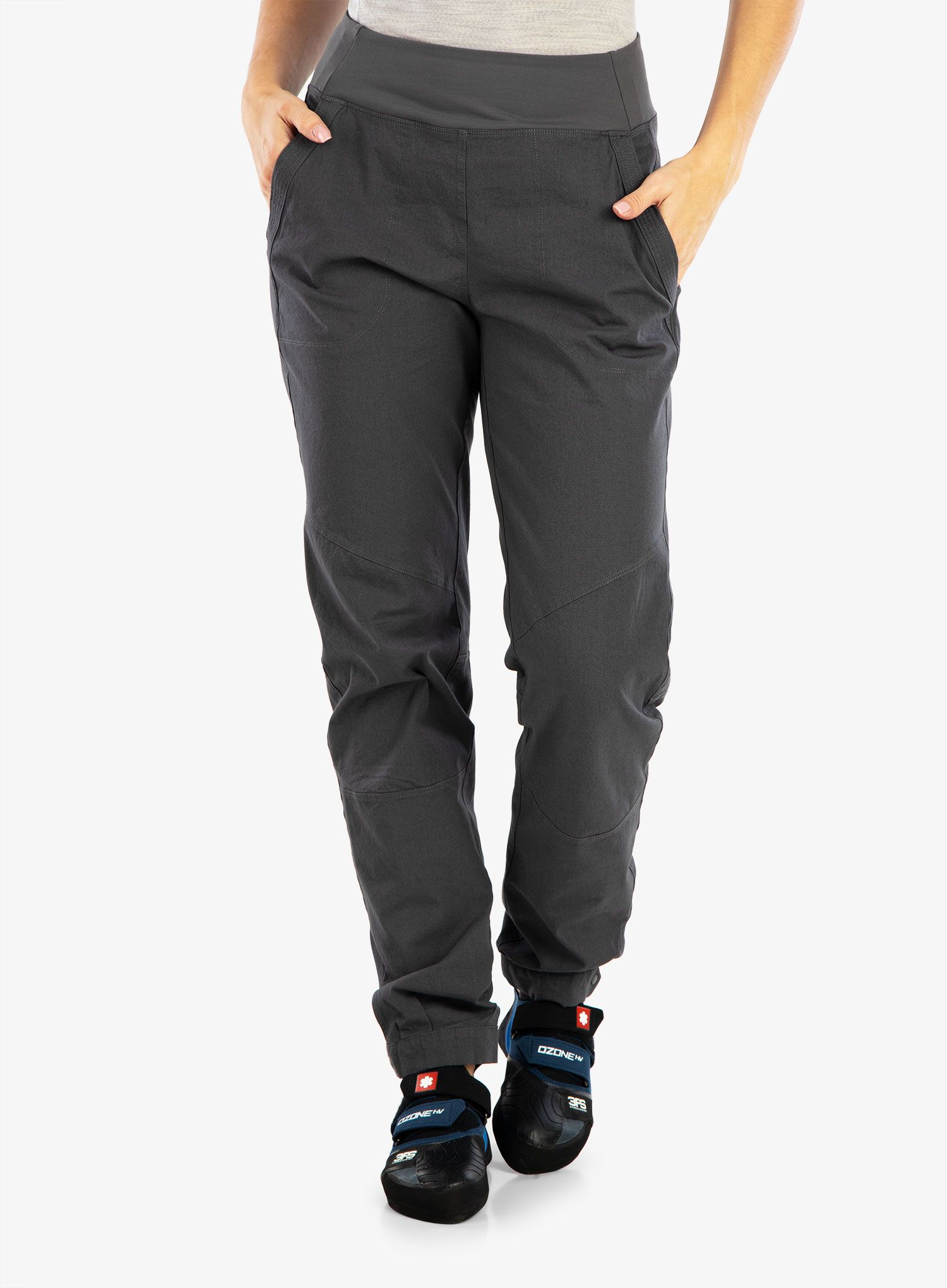 Ženske plezalne hlače Patagonia Caliza Rock Pants - forge grey
