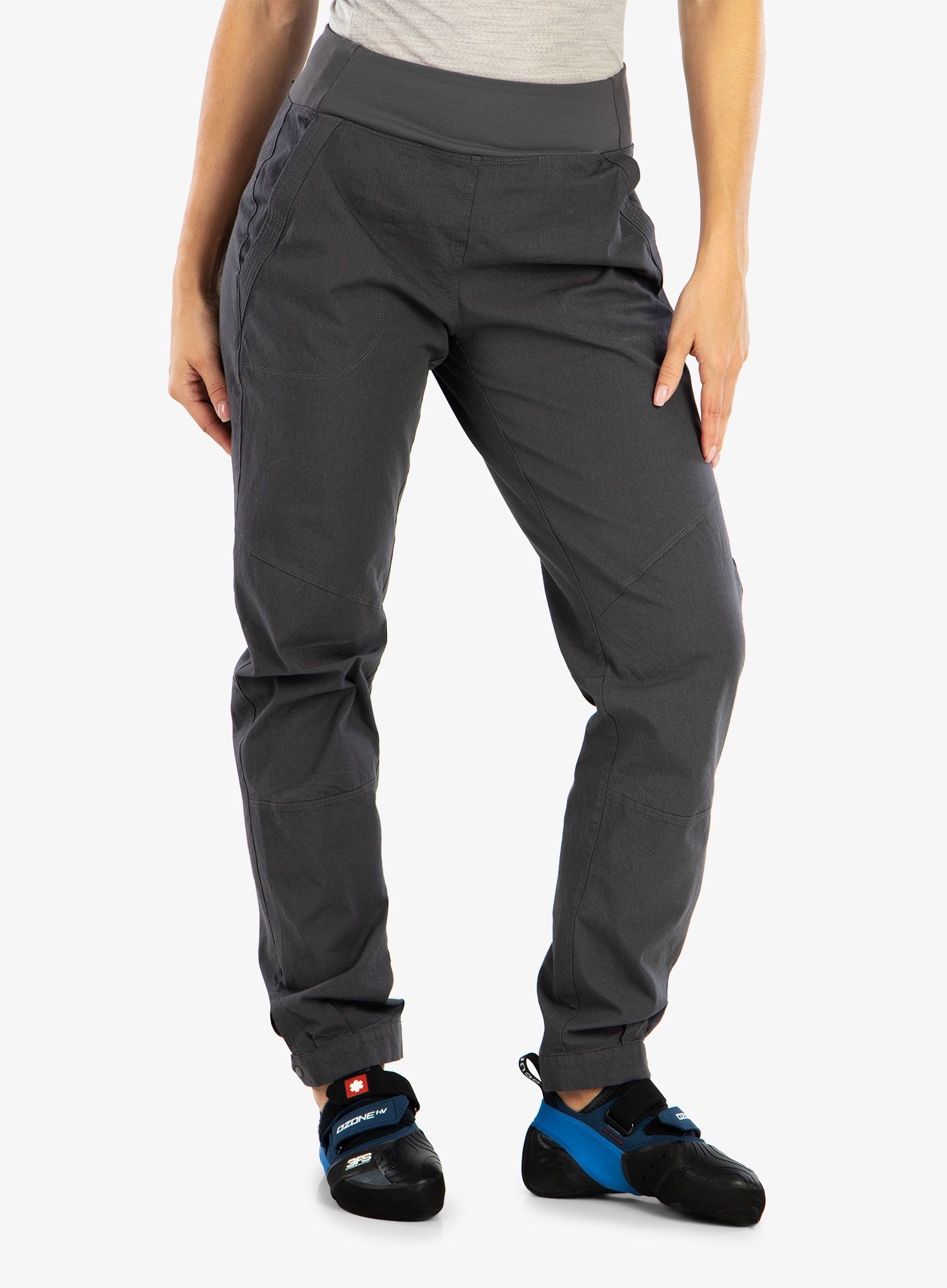 Ženske plezalne hlače Patagonia Caliza Rock Pants - forge grey