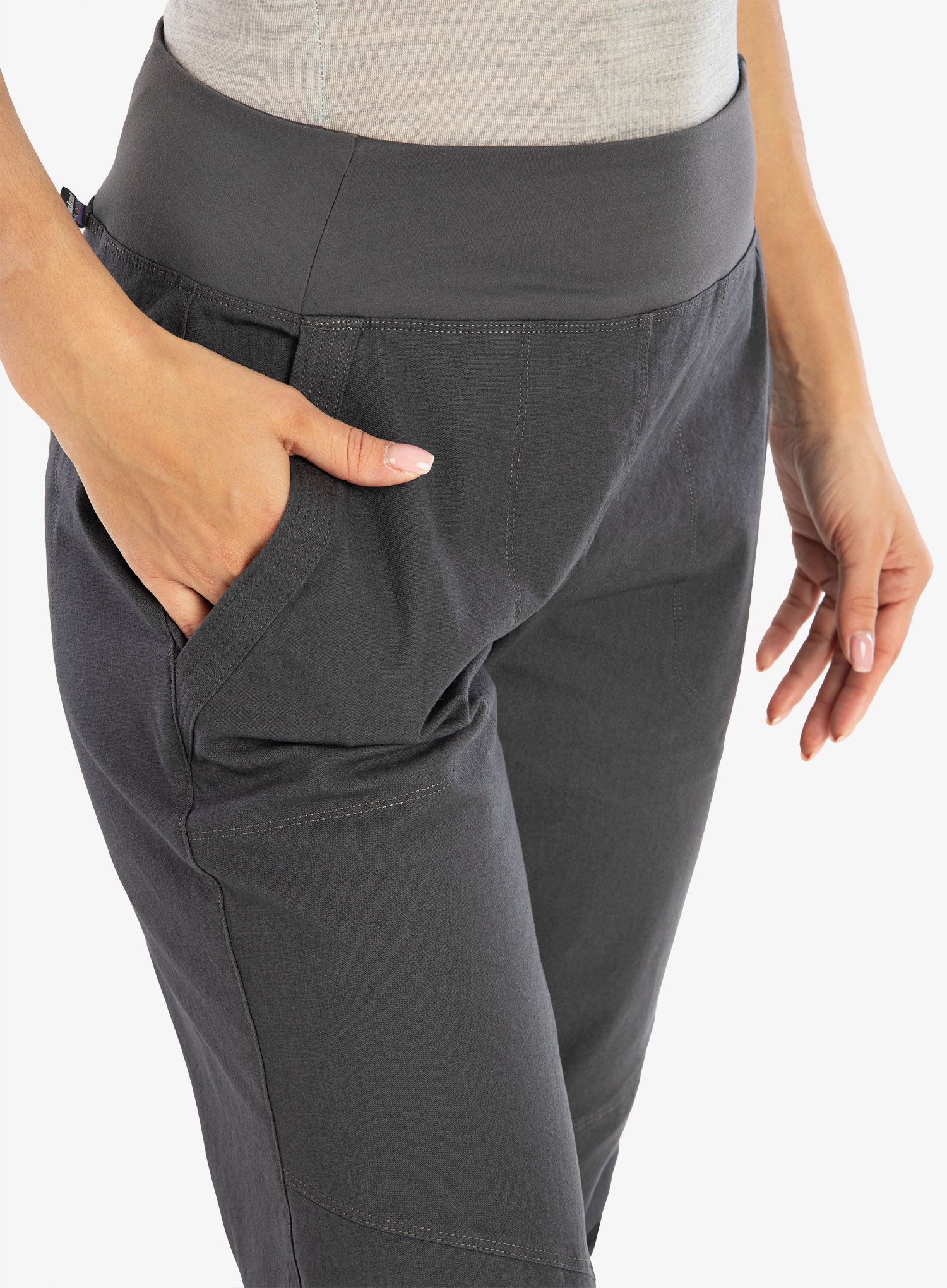 Ženske plezalne hlače Patagonia Caliza Rock Pants - forge grey