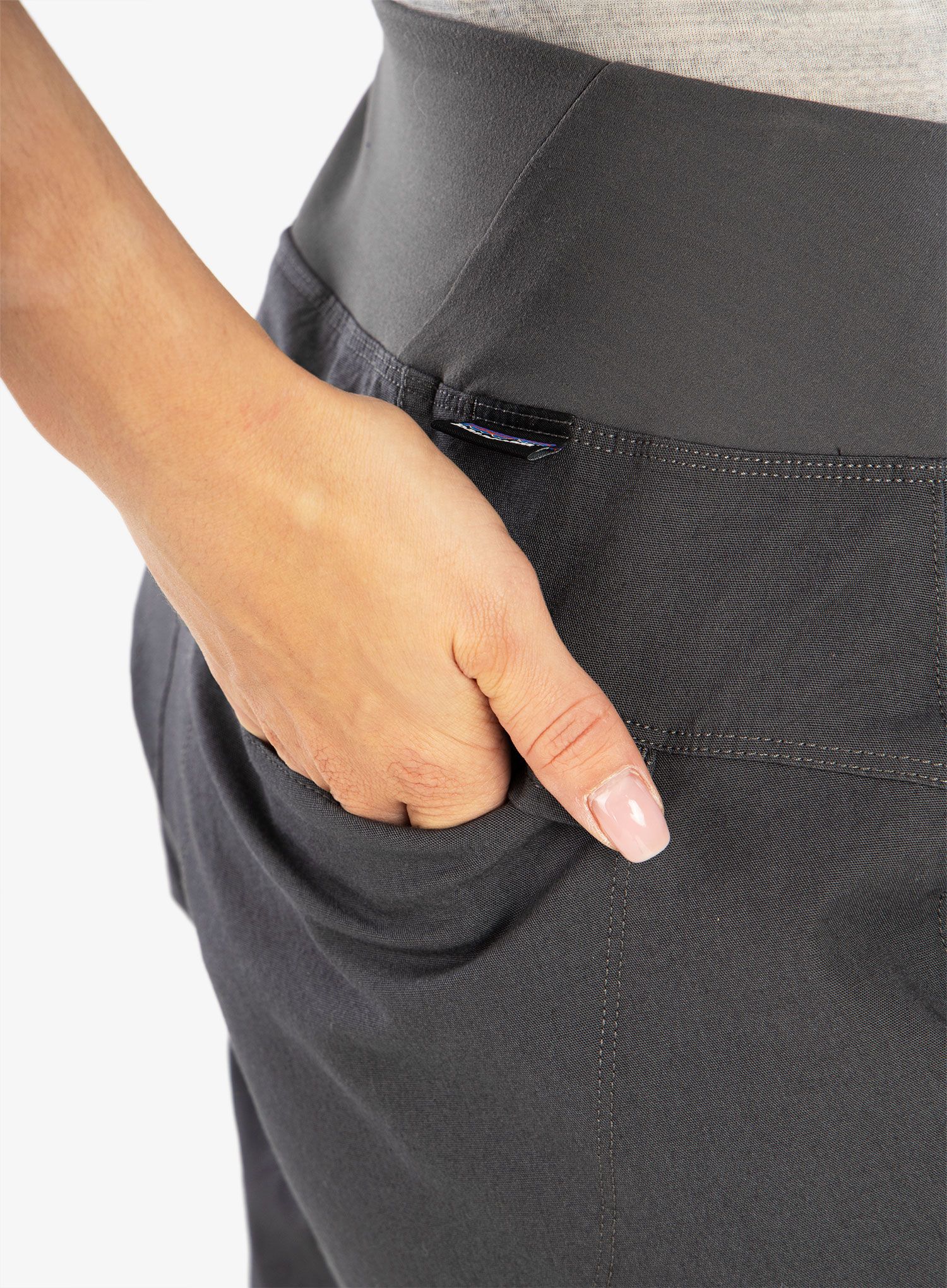 Ženske plezalne hlače Patagonia Caliza Rock Pants - forge grey