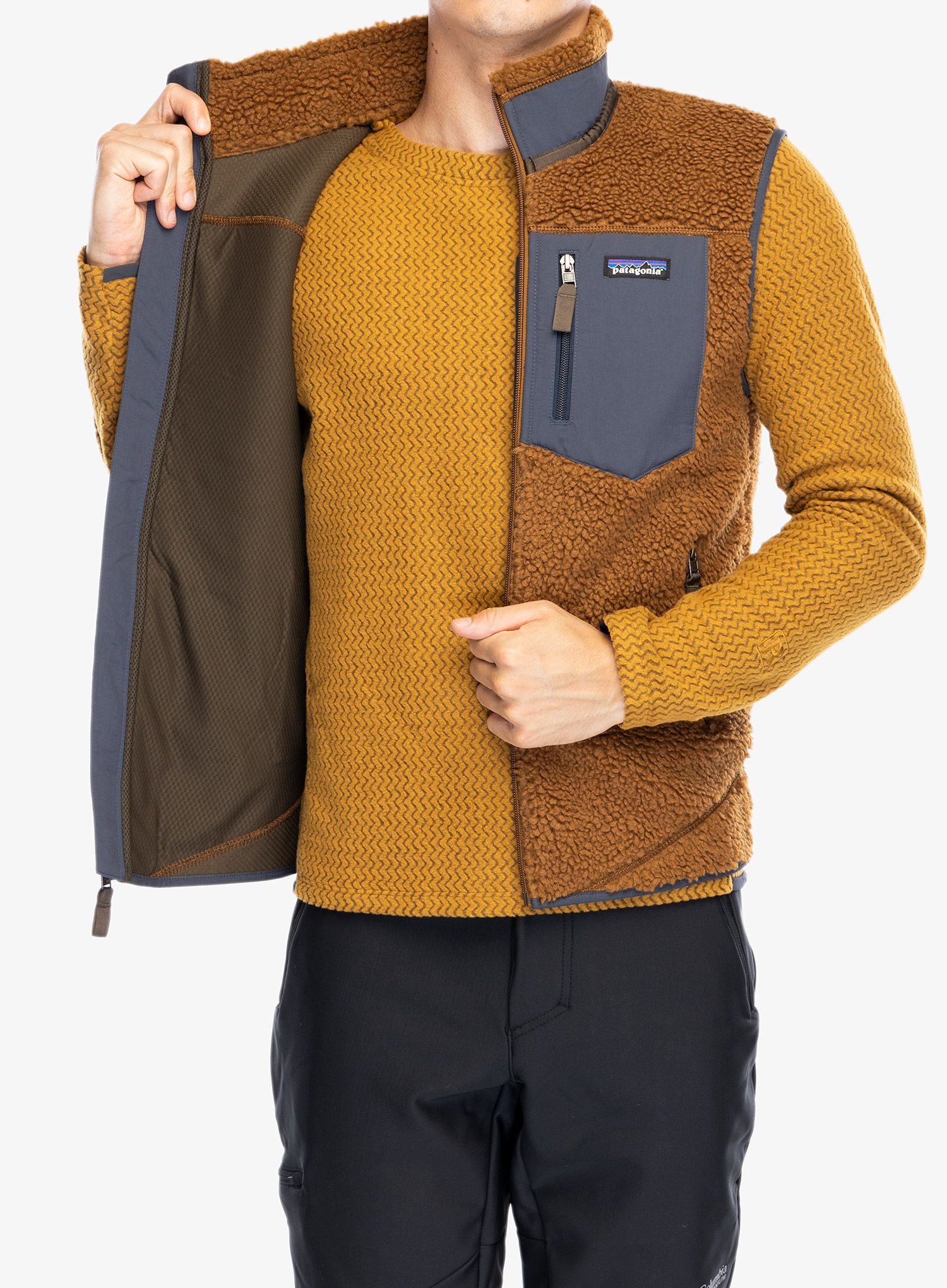 Brezrokavnik Patagonia Calssic Retro-X Vest - shelter brown