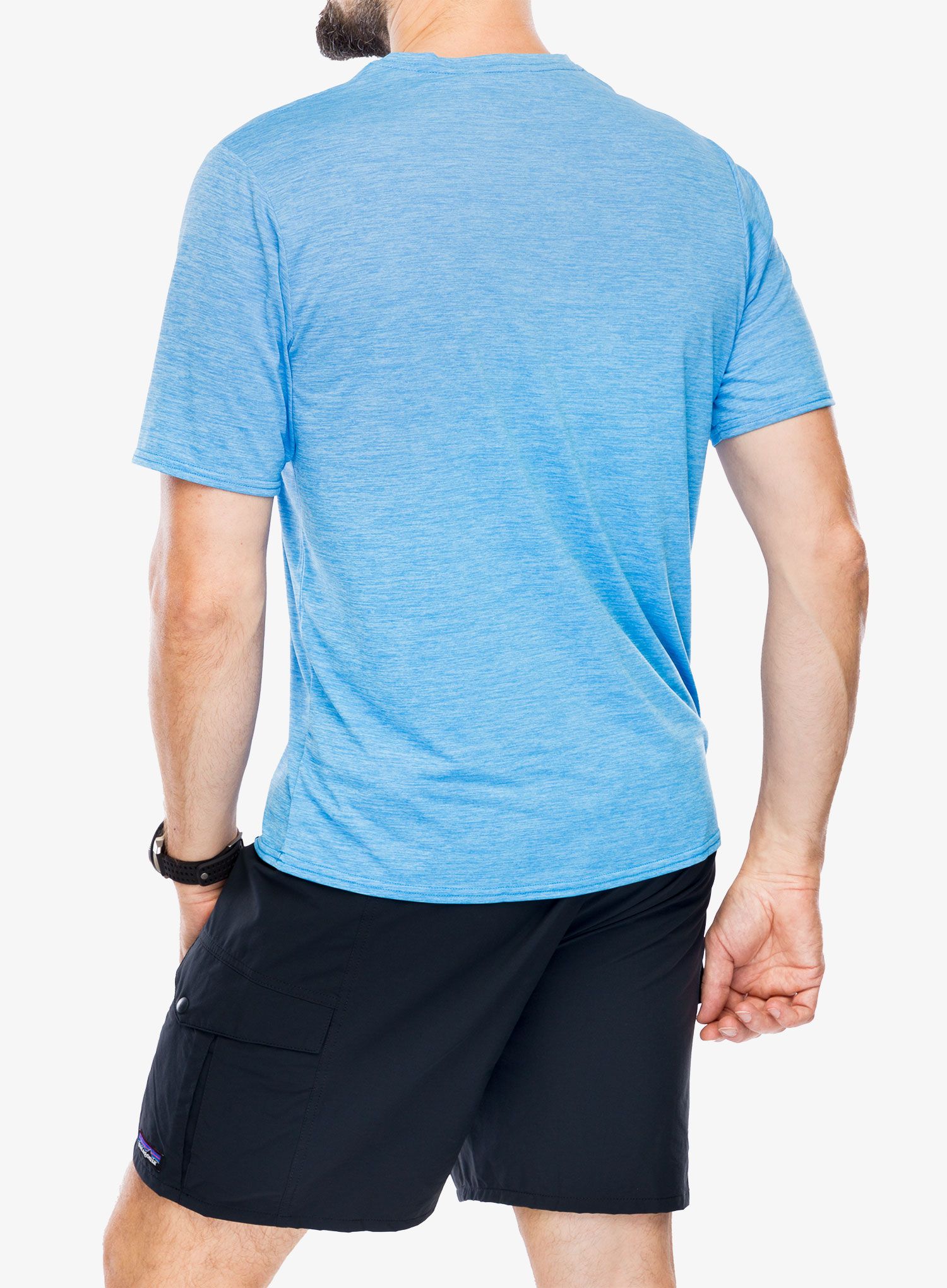 Športna majica Patagonia Cap Cool Daily Graphic Shirt Lands - bloom/blue