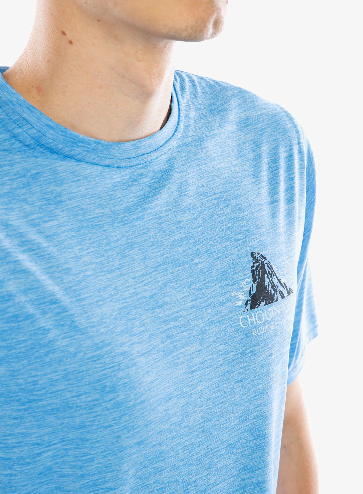 Majica s potiskom Patagonia Cap Cool Daily Graphic Shirt Lands - chouinard crest vessel blue