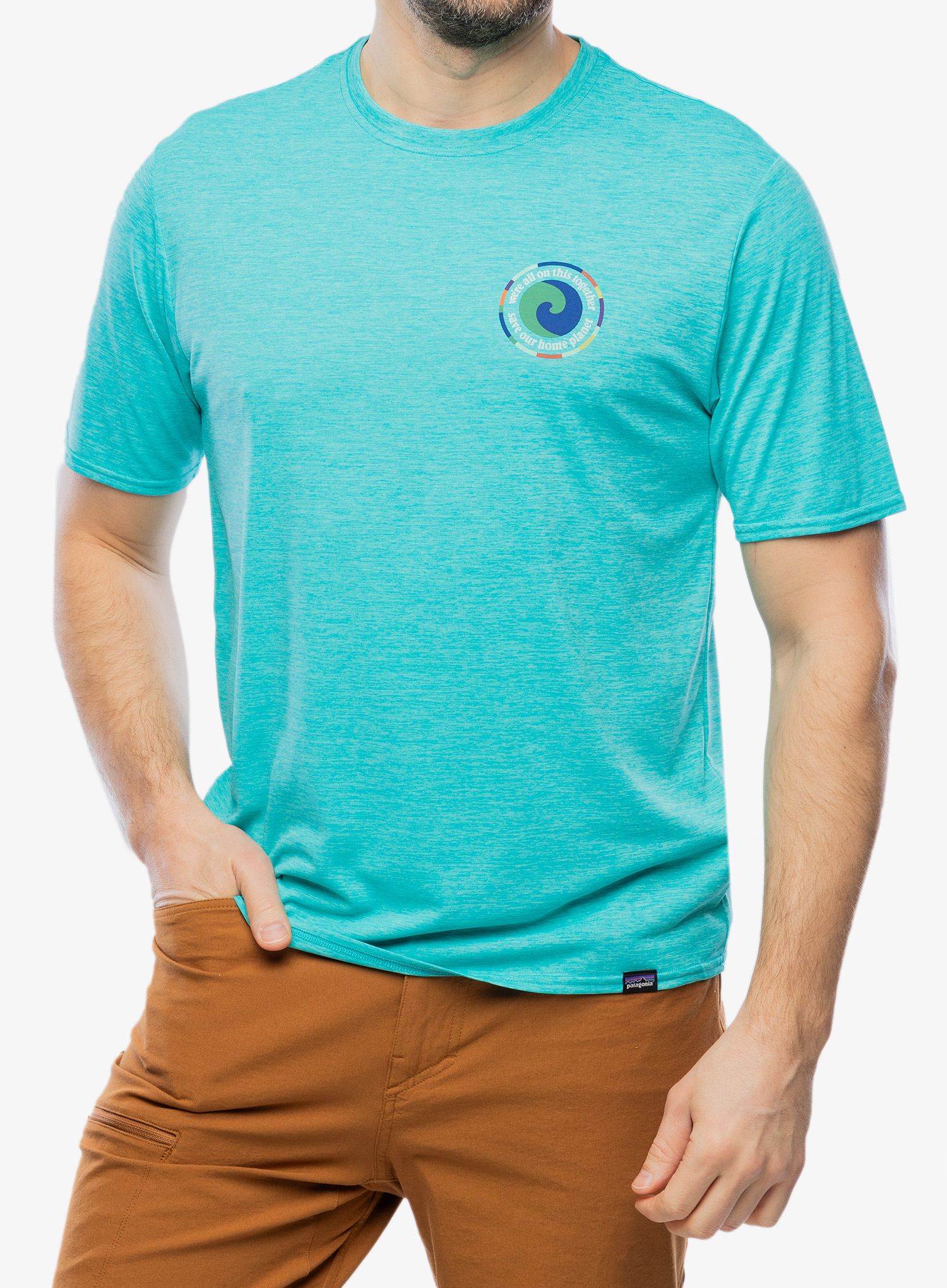 Športna majica Patagonia Cap Cool Daily Graphic Shirt - unity fitz/blue