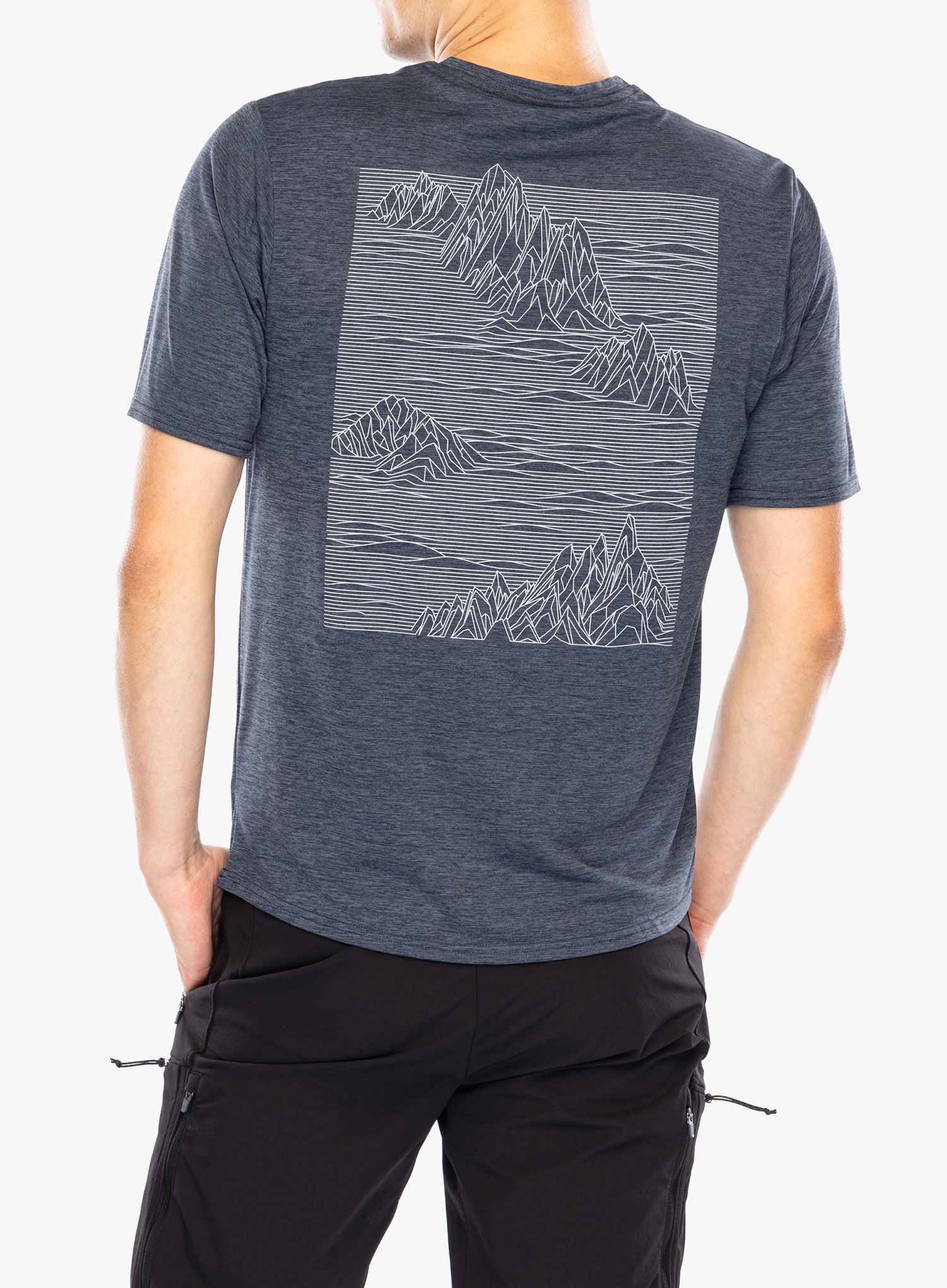 Majica Patagonia Cap Cool Daily Graphic Shirt - strataspire smolder blue x-dye