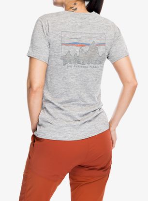 Ženska majica Patagonia Cap Cool Daily Graphic Shirt - skyline/feather grey