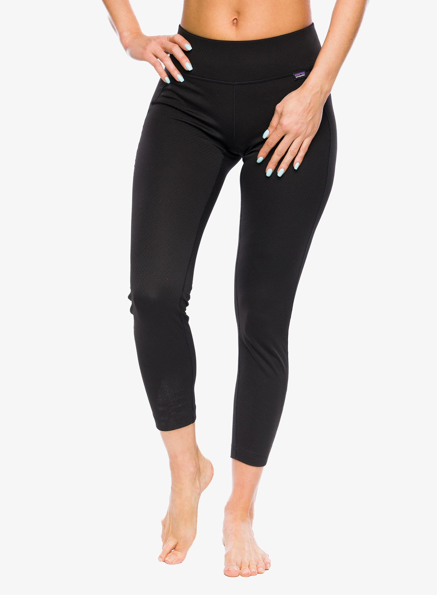 Ženske termo pajkice Patagonia Capilene MW Bottoms - black