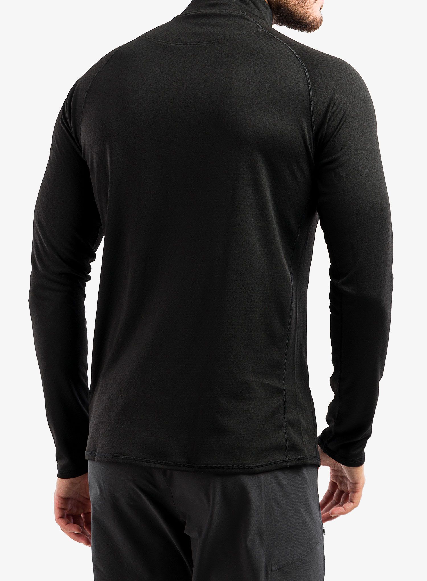 Termo flis jopa Patagonia Capilene MW Zip-Neck - black