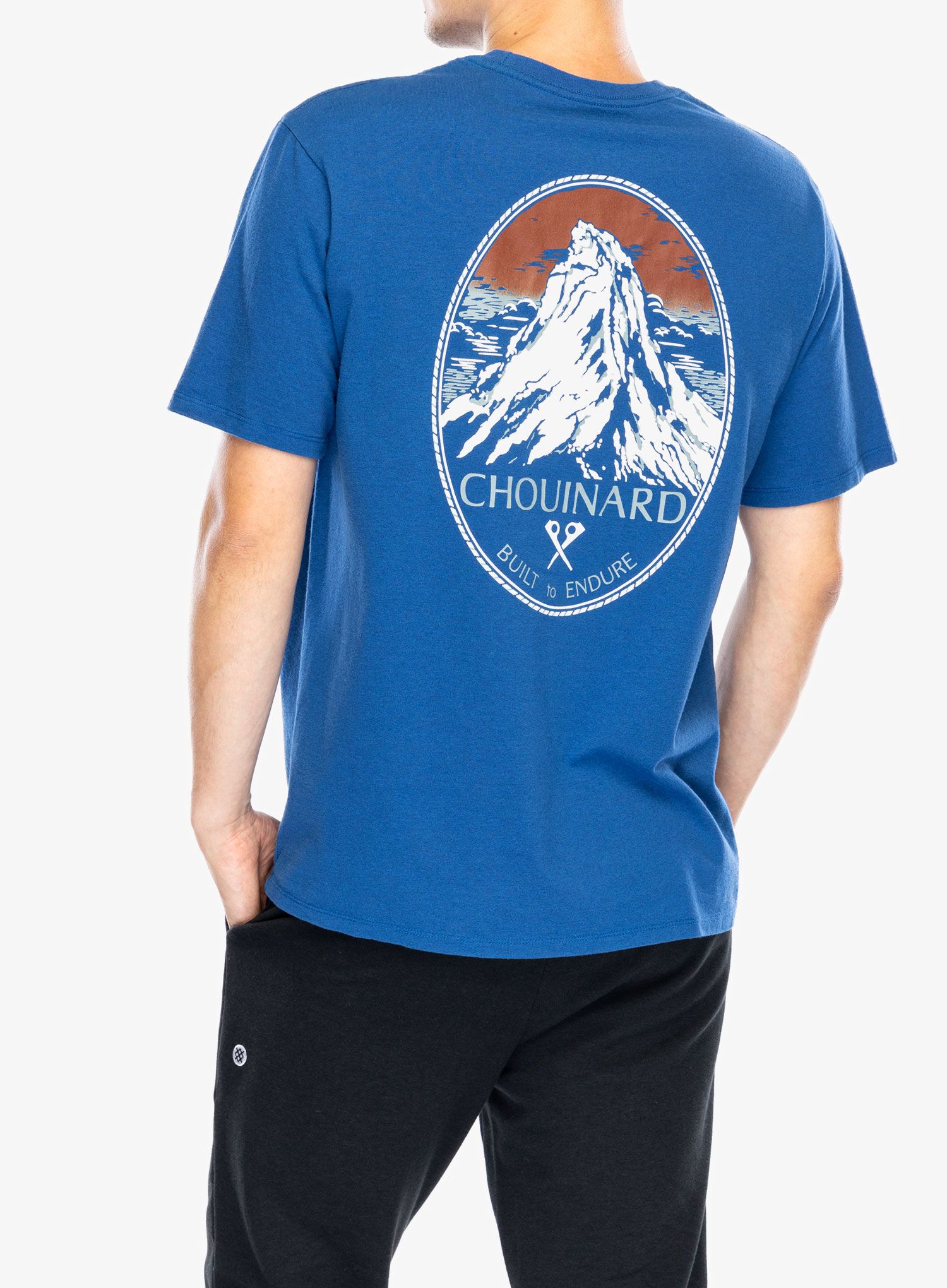 Bombažna majica Patagonia Chouinard Crest Pocket Responsibili-Tee - endles blue