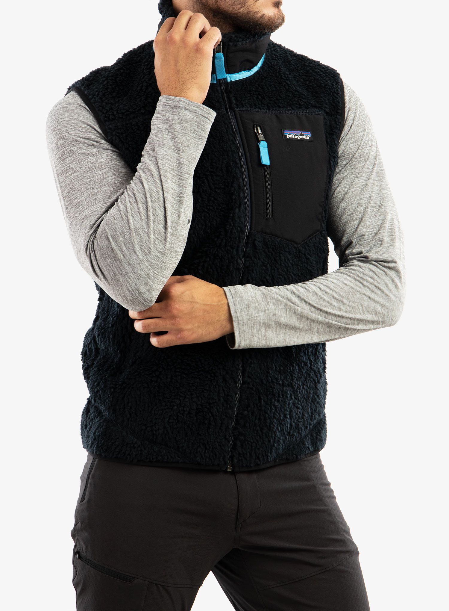 Moški brezrokavnik Patagonia Calssic Retro-X Vest - pitch blue