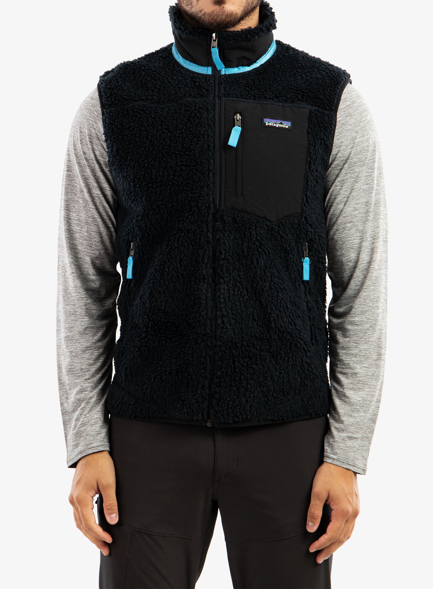 Moški brezrokavnik Patagonia Calssic Retro-X Vest - pitch blue