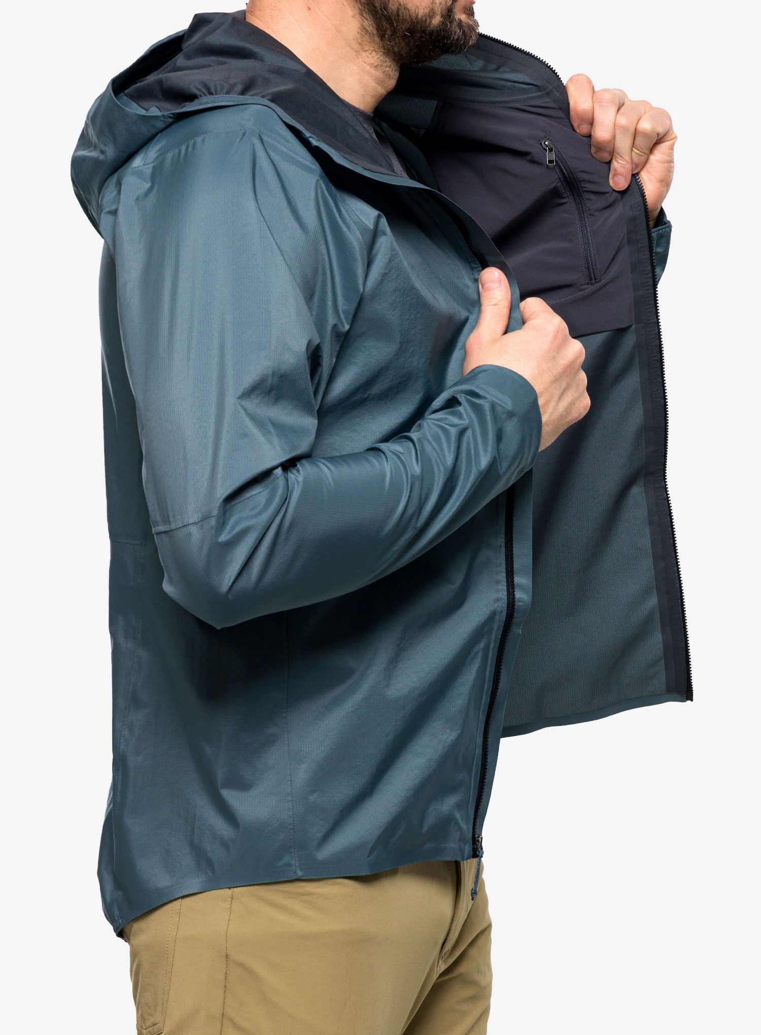 Kolesarska jakna Patagonia Dirt Roamer Jacket - plume grey