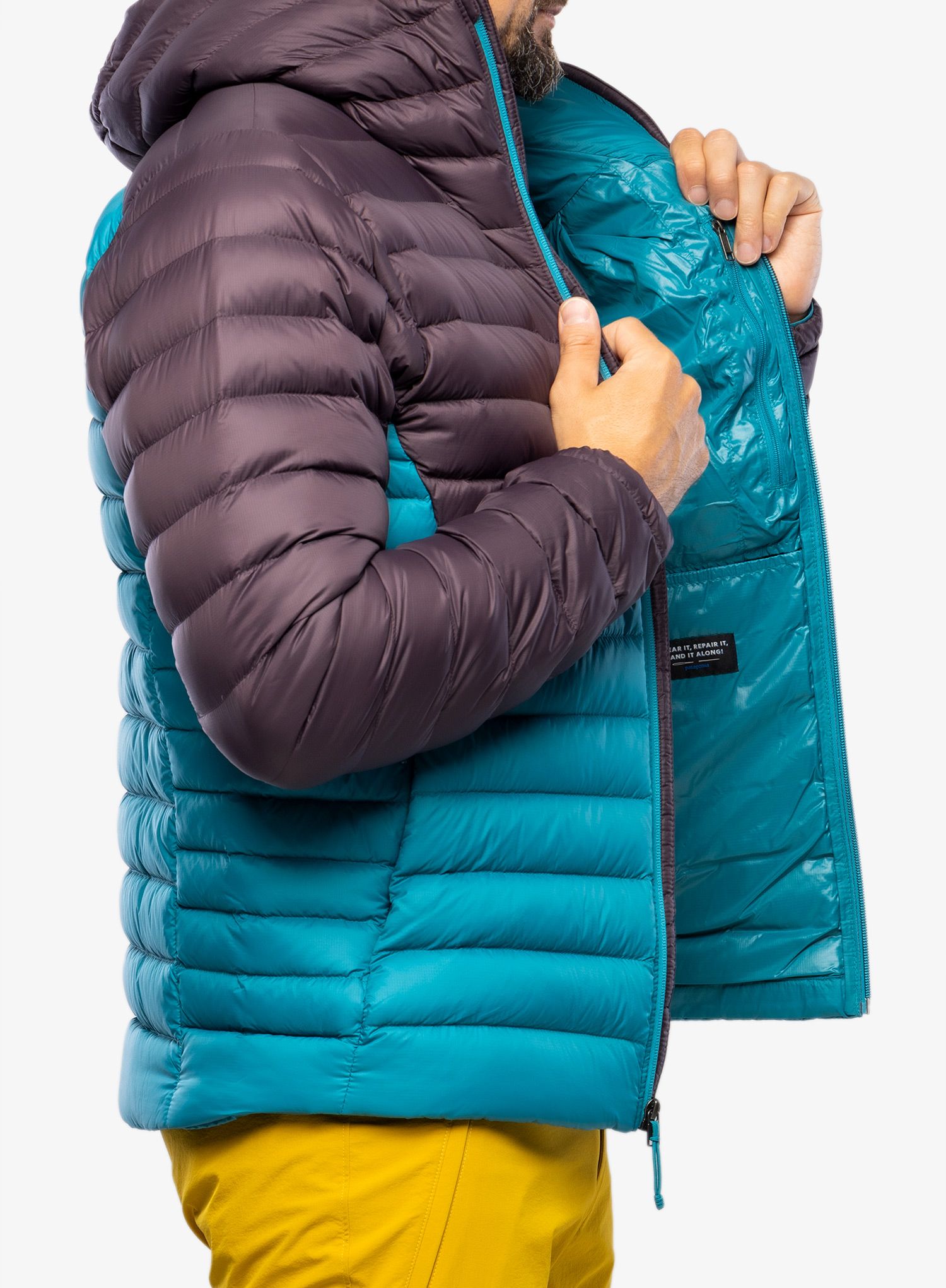Puhovka Patagonia Down Sweater Hoody - belay blue