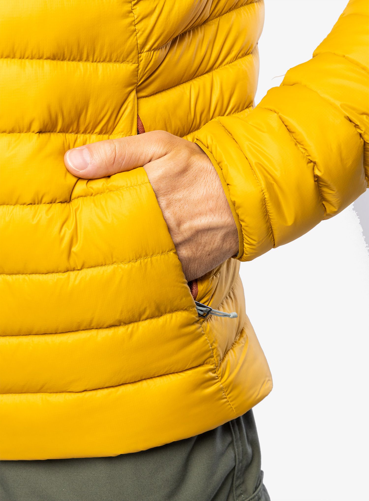 Moška puhovka Patagonia Down Sweater Hoody - cosmic gold